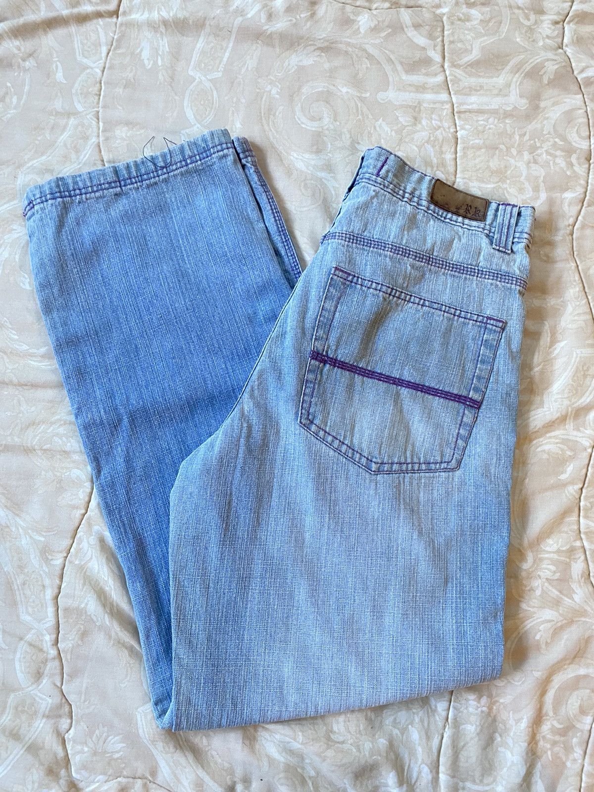 Southpole × Vintage Crazy Y2K RK Baggy Light Wash Jeans Size US 34 / EU 50 - 1 Thumbnail