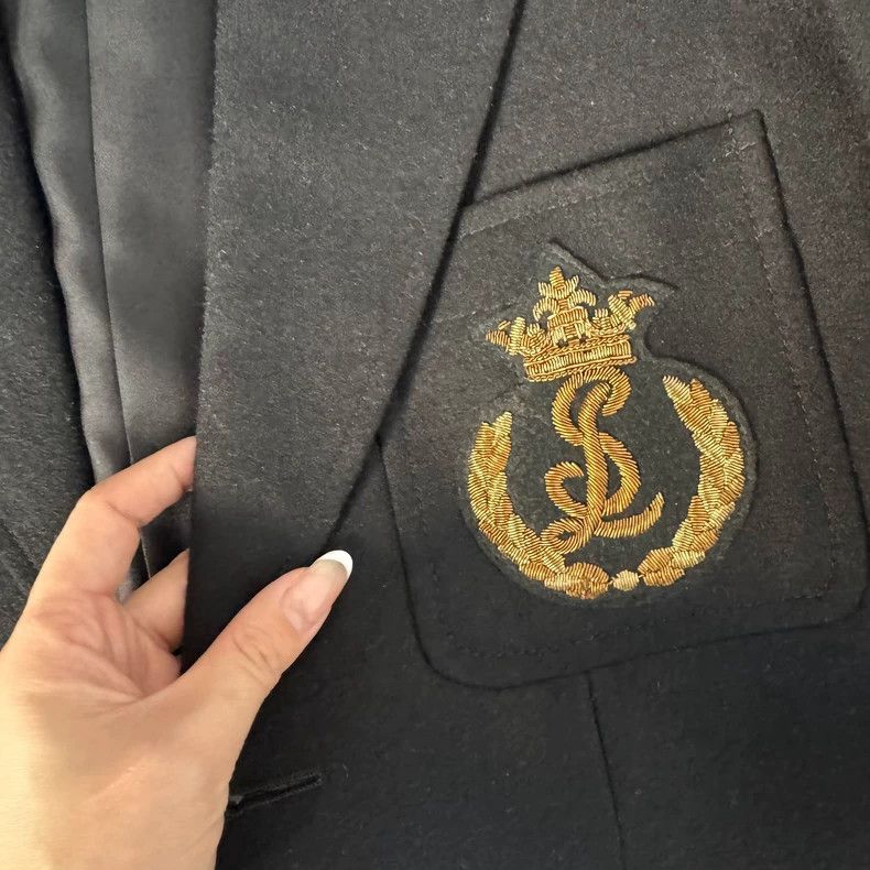 Yves Saint Laurent Saint LaruentWool badge LOGO suit 2502-Nextarrow Size XS / US 0-2 / IT 36-38 - 4 Thumbnail