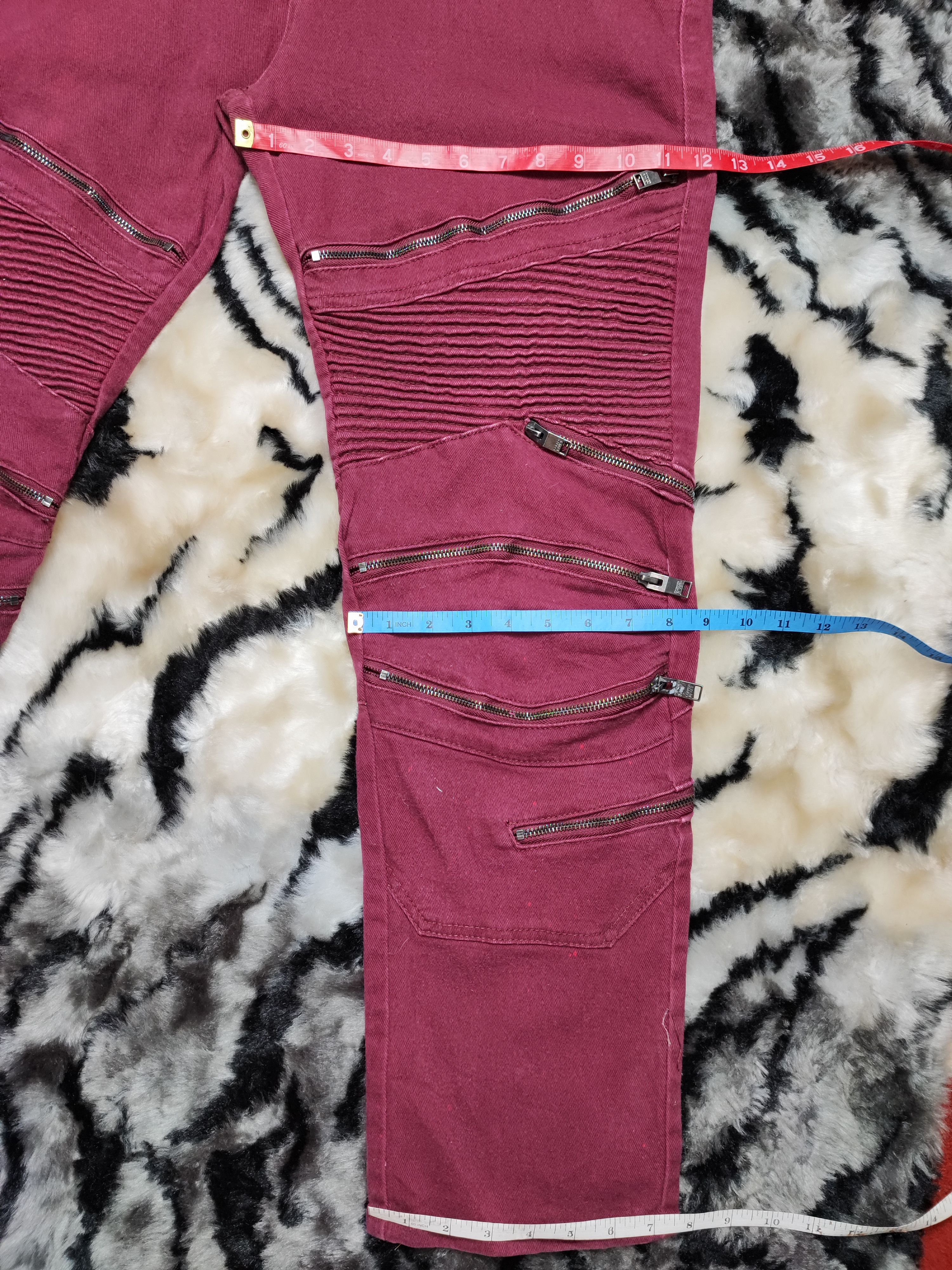 Hysteric Glamour Bondage Punk Grunge Zipper Jeans Size US 37 - 11 Thumbnail