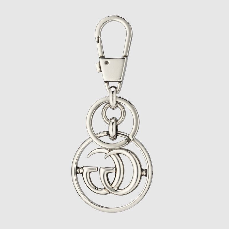 Gucci oc11z1225 Size: OS / Double G keychain in Silver Size ONE SIZE - 3 Thumbnail