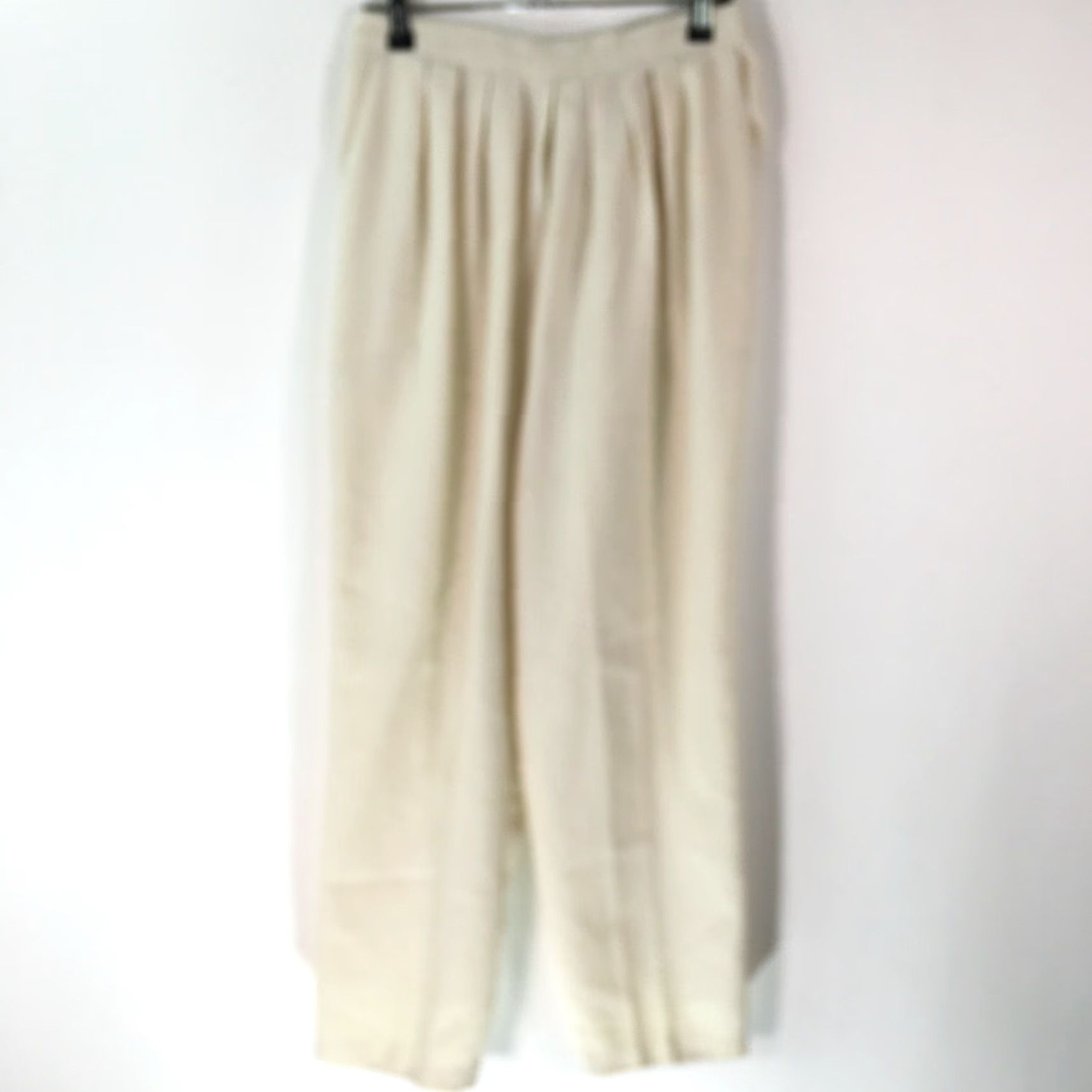 Brooks VINTAGE Brooks High Rise White Pleated Casual Pants Size 8P Womens 90s Size 26" / US 2 / IT 38 - 2 Thumbnail