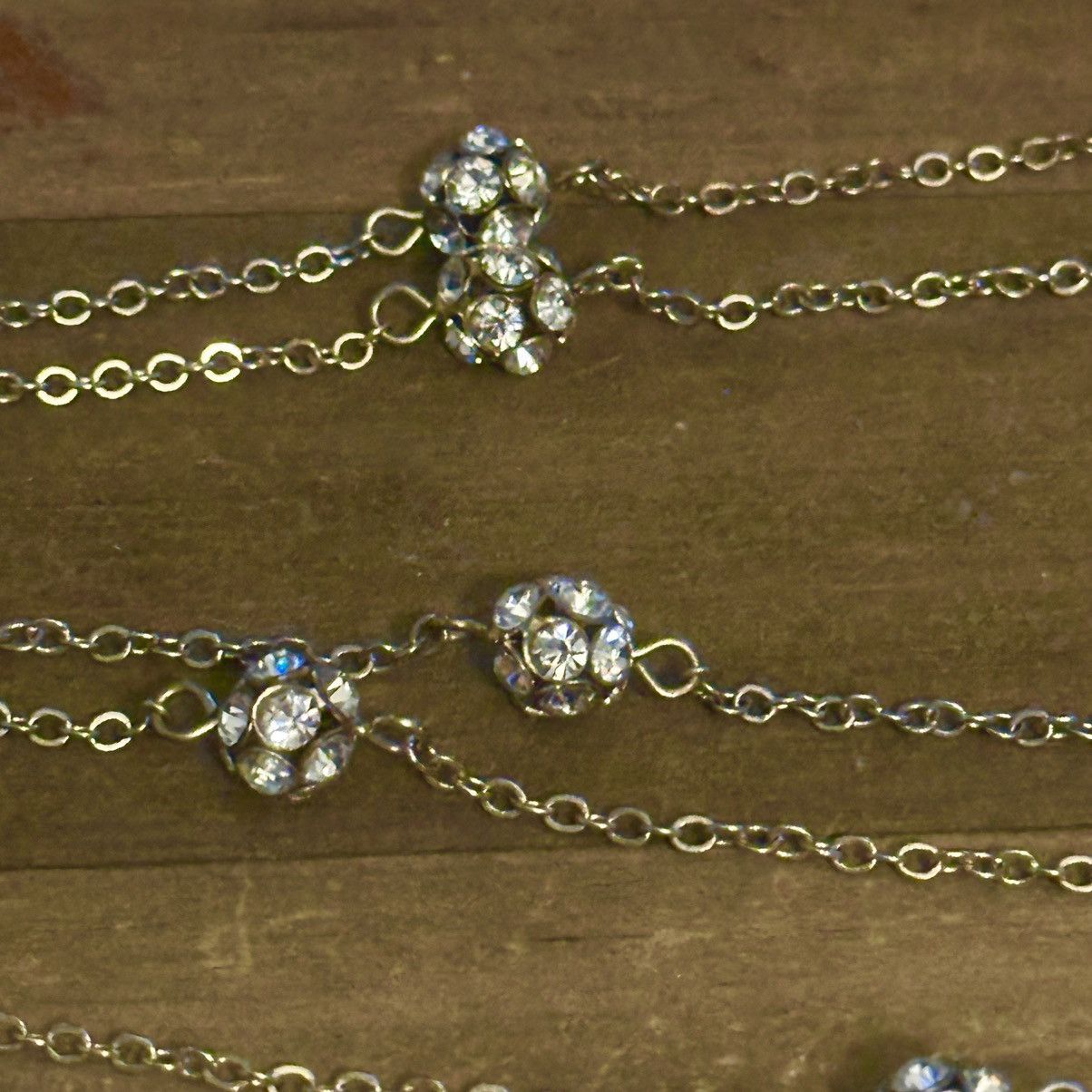 Other The Limited gold tone stationed rhinestone ball necklace Size ONE SIZE - 4 Thumbnail