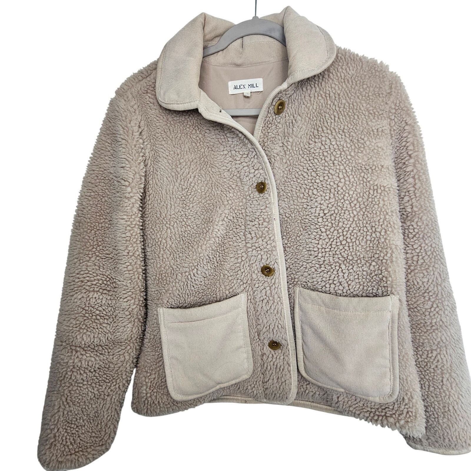 Alex Mill Alex Mill Womens High Pile Fleece Jacket S Chore Coat Barn Size S / US 4 / IT 40 - 2 Thumbnail