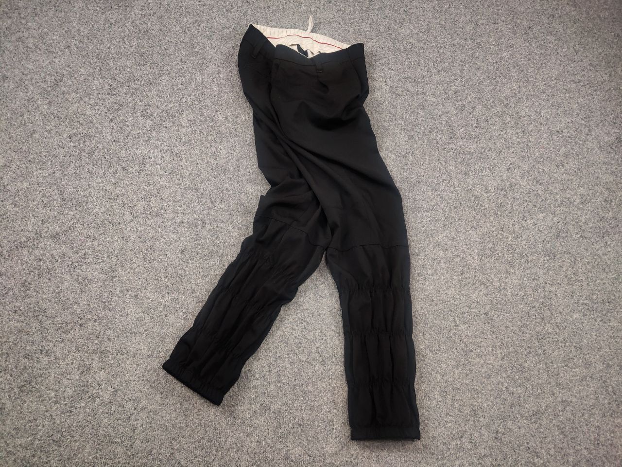 Prada Archive Vintage 00's Prada Wool drawstrings Trouser Pants Size 30" / US 8 / IT 44 - 2 Thumbnail