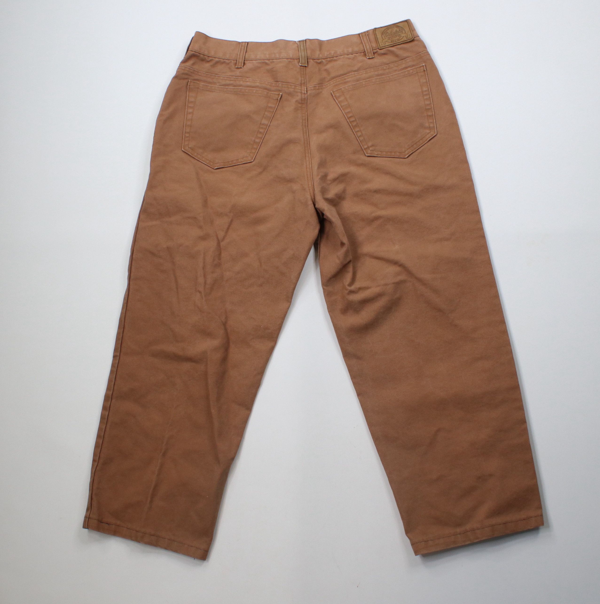 Cabelas × Vintage Vintage 90s Cabelas Distressed Canvas Pants Brown Cotton Size US 34 / EU 50 - 11 Thumbnail