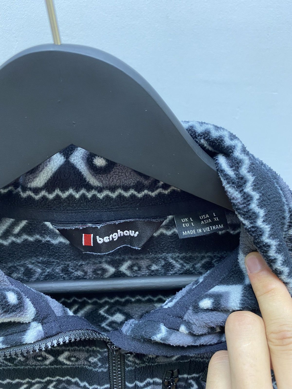 Berghaus × Vintage BERGHAUS Prism Trango 1/2 Zip Print Fleece Hiking Y2k M580 Size US M / EU 48-50 / 2 - 12 Thumbnail