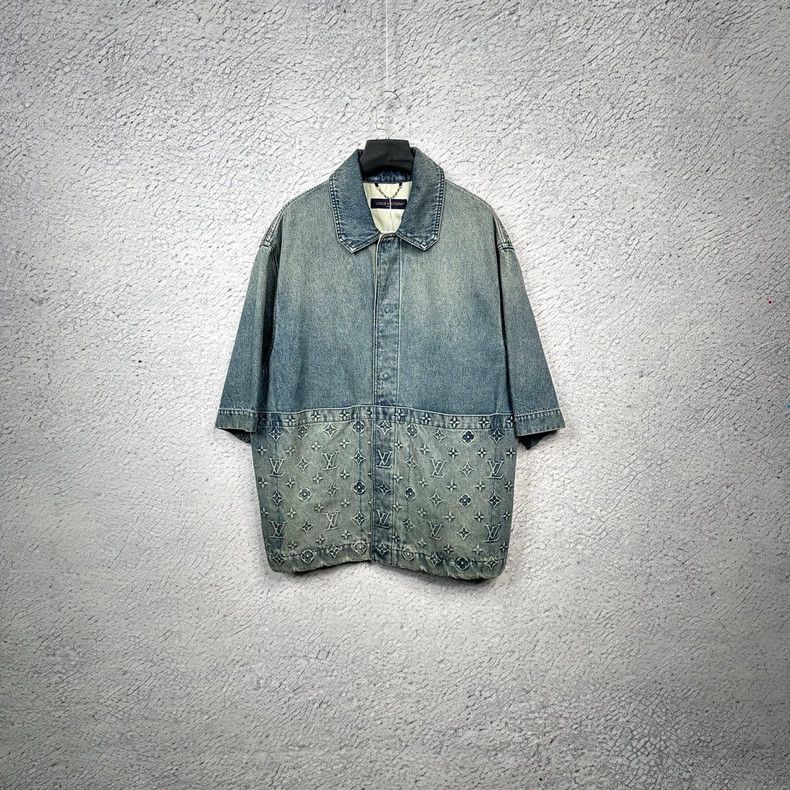 Louis Vuitton Louis Vuitton FW23 Men's Blues Fashion Shirt 2503-Nextarrow Size US XXL / EU 58 / 5 - 2 Thumbnail