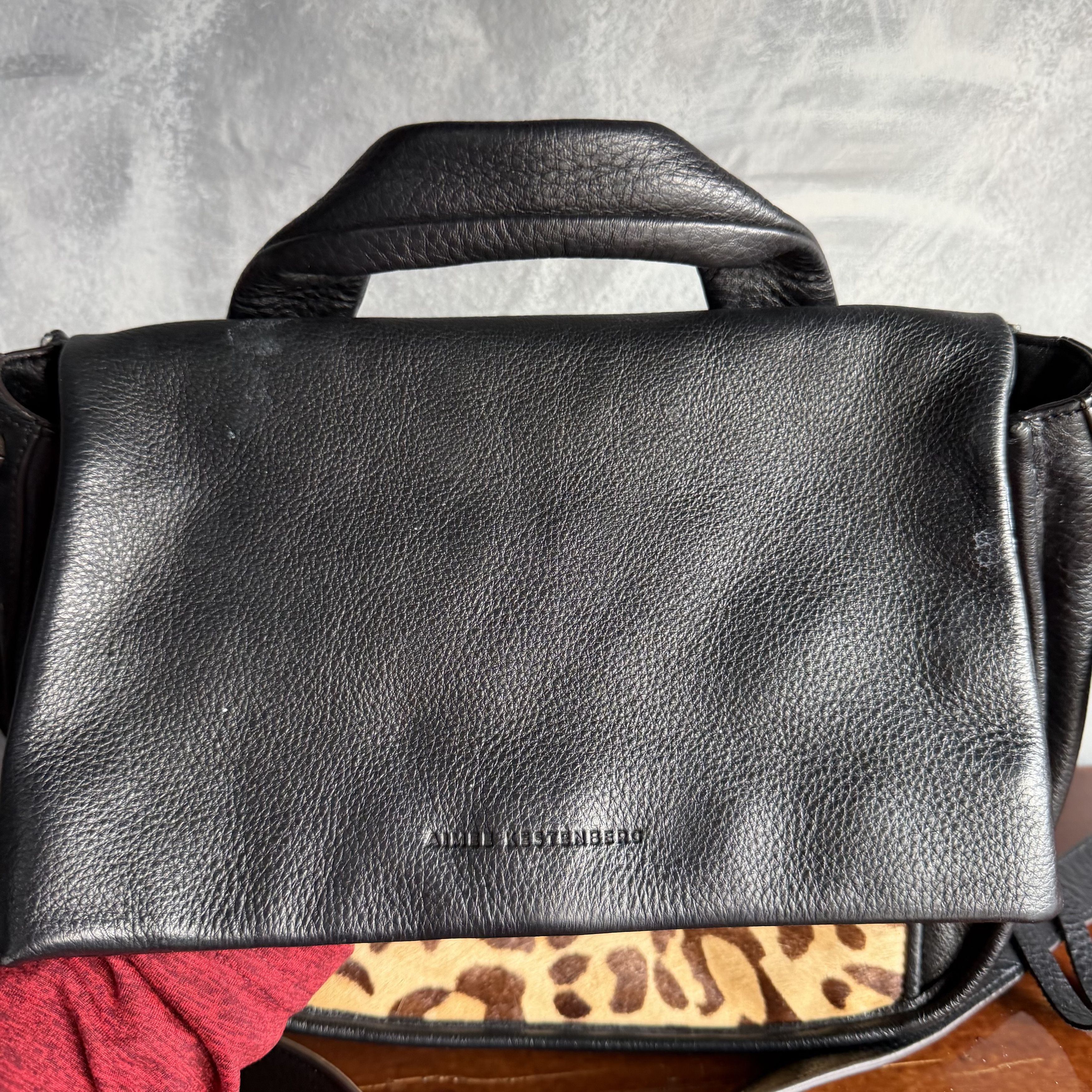 Other Aimee Kestenberg Black Leather & Cheetah Calf Size ONE SIZE - 2 Thumbnail