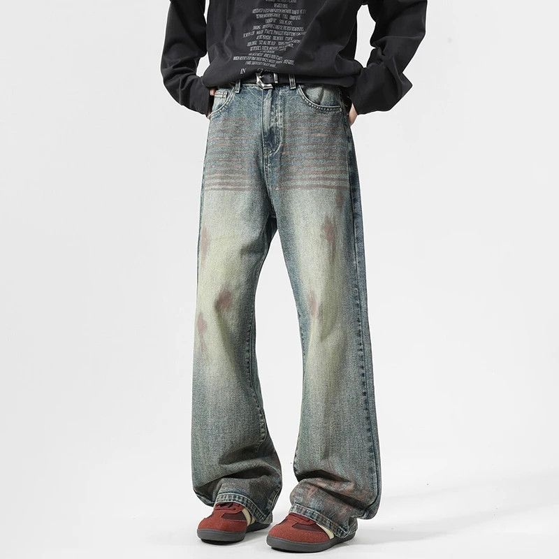 Japanese Brand × Jean Denim trousers new splash ink glitter design Size US 30 / EU 46 - 3 Thumbnail
