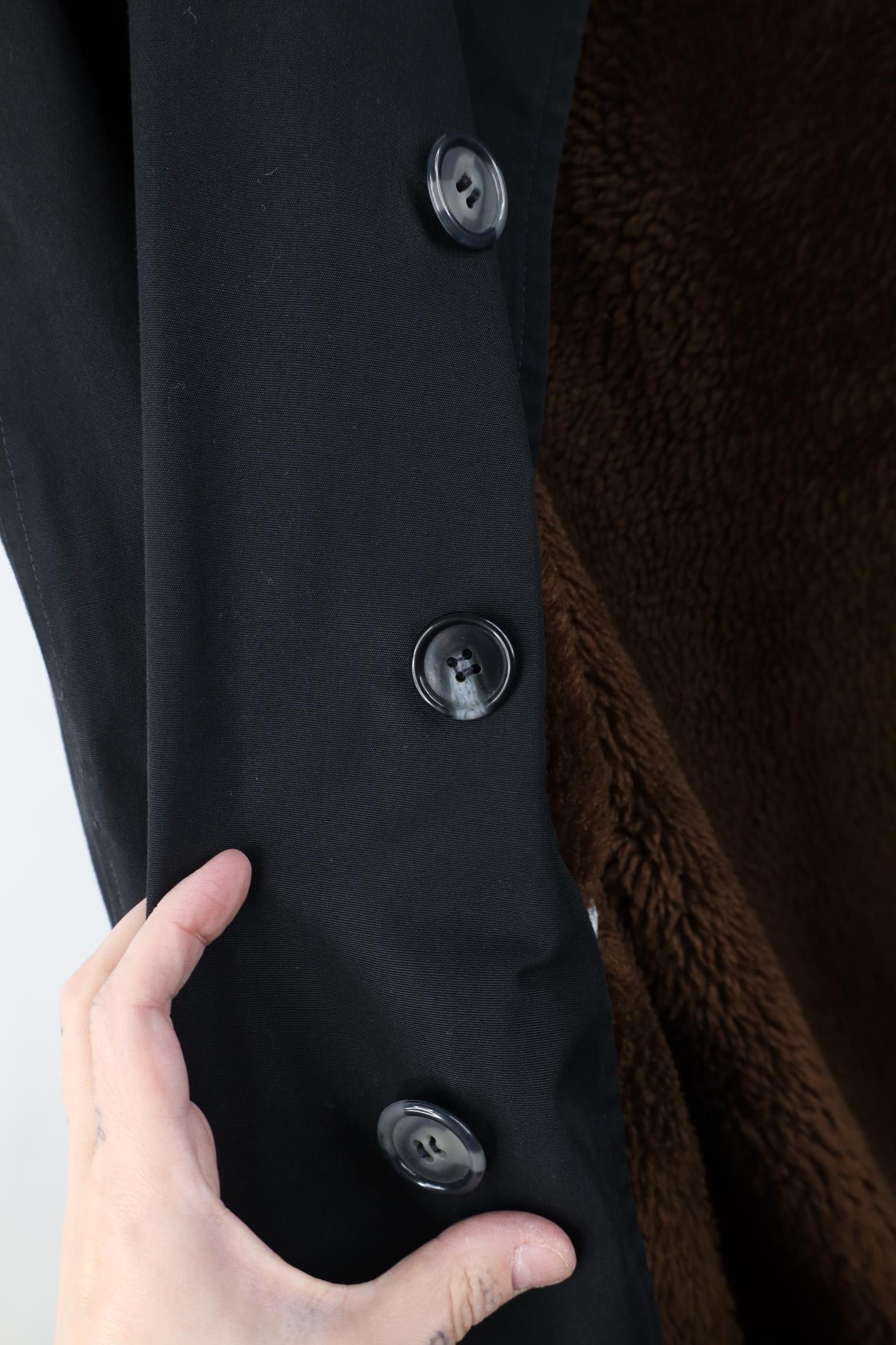 Vintage Vintage 50s 60s Lined Trench Coat Rain Jacket Black USA Size US L / EU 52-54 / 3 - 14 Thumbnail