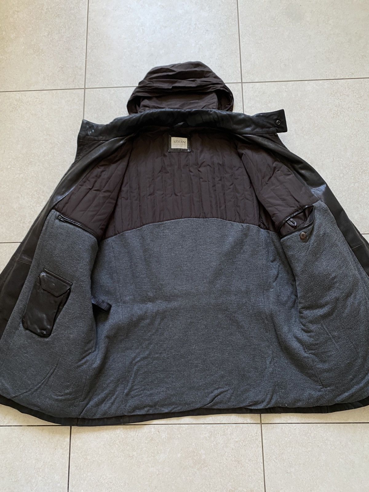 Armani Collezioni Armani Collezioni Lamb Leather Jacket Size US L / EU 52-54 / 3 - 3 Thumbnail