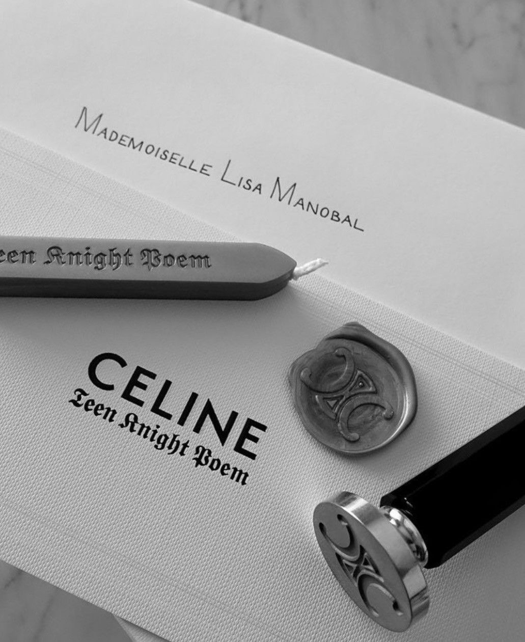 Celine Hedi slimane teen knight wax stamp VIP item