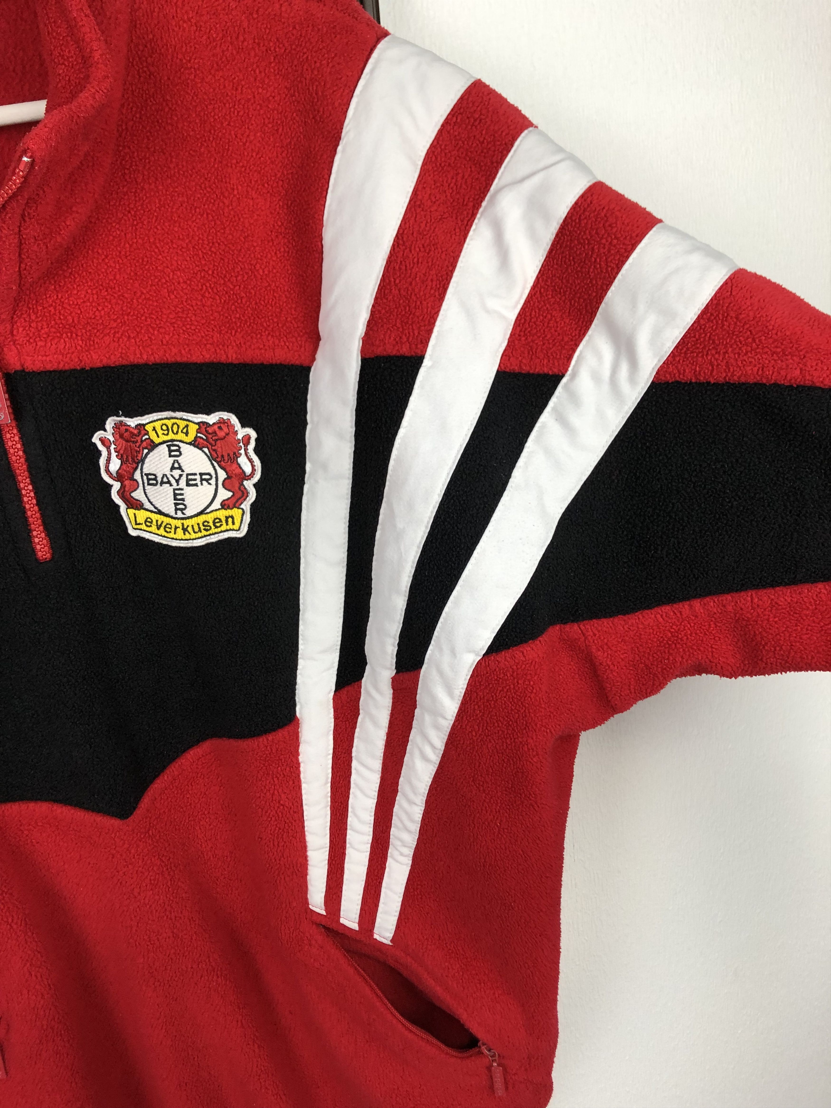 Adidas Vintage Adidas Bayer Leverkusen Sweatshirt Fleece Jacket Size US L / EU 52-54 / 3 - 5 Thumbnail
