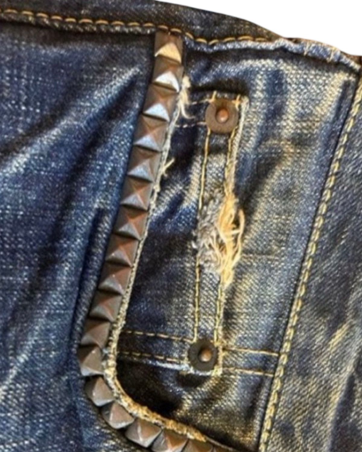Hysteric Glamour Vintage Studded Selvedge Denim Jeans Size US 32 / EU 48 - 5 Thumbnail