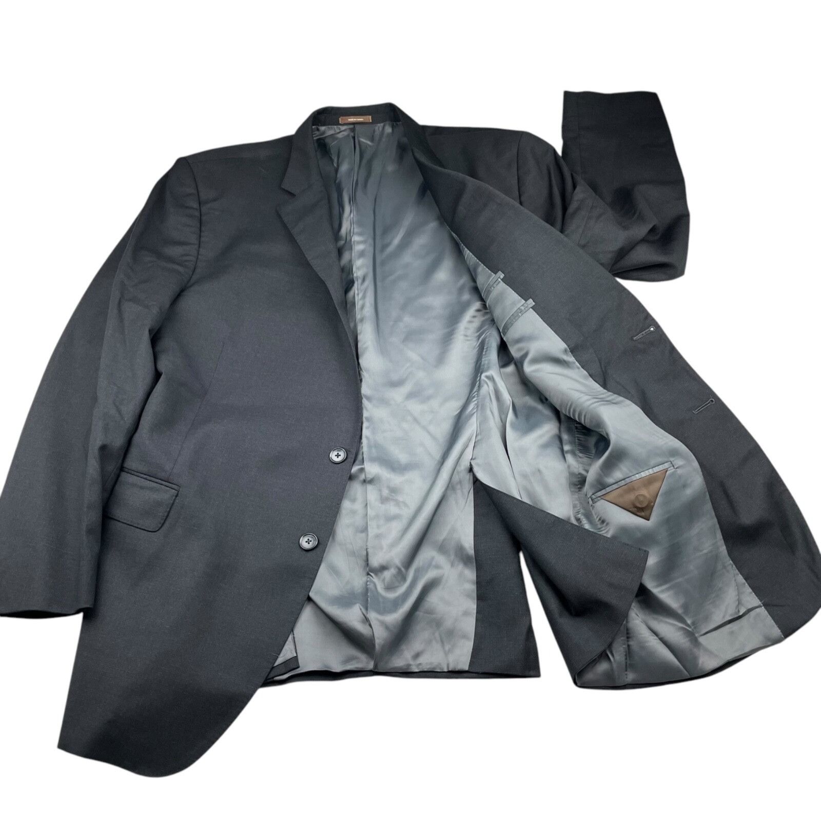 Peter Millar Peter Millar Men’s NanoLuxe 100% Wool 2-Button Suit Gray• 50 Size 50L - 3 Thumbnail