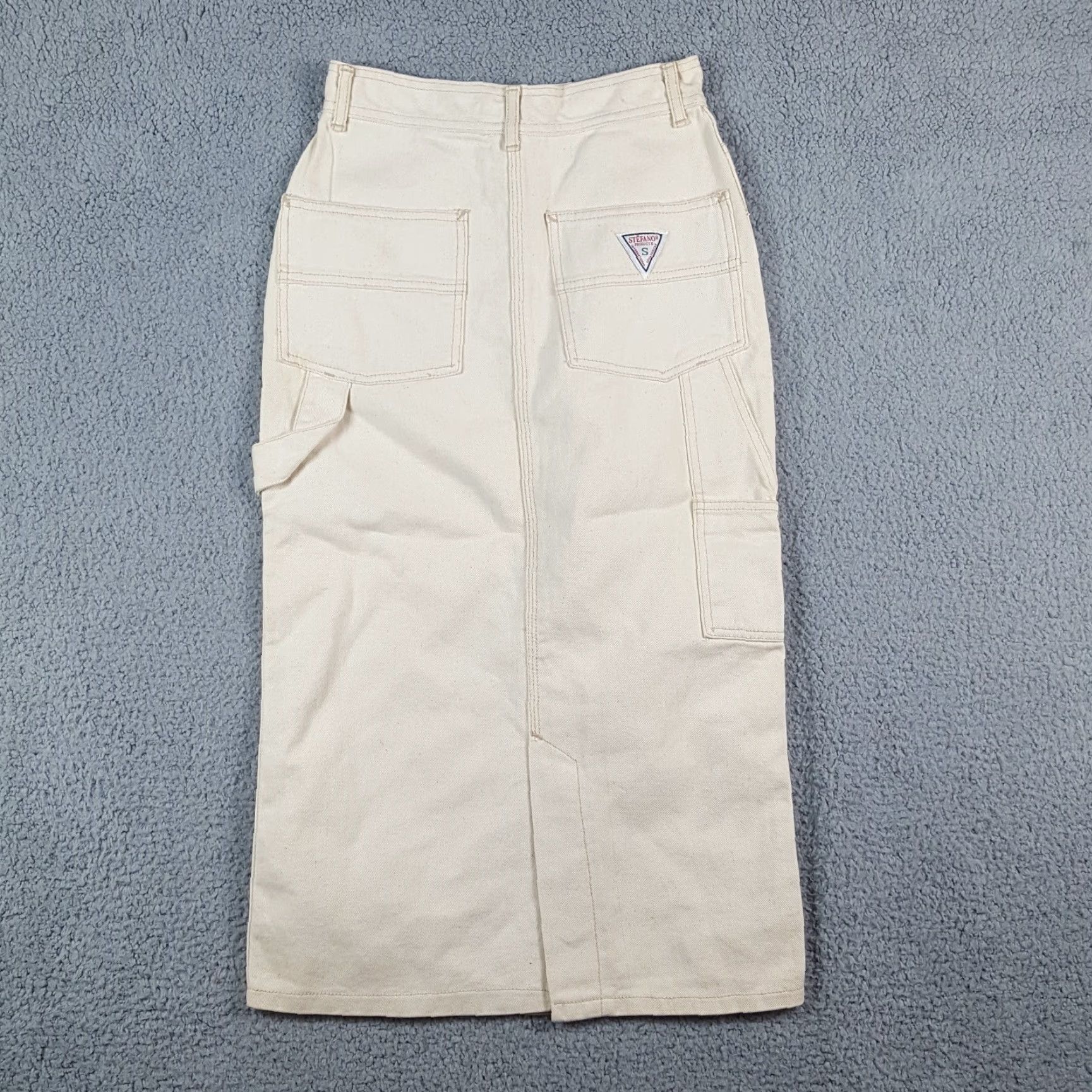 Vintage VINTAGE Stefano White Denim Midi Skirt Women's Size 7 Straight Pencil Y2K 90s Western Size 28" / US 6 / IT 42 - 7 Thumbnail