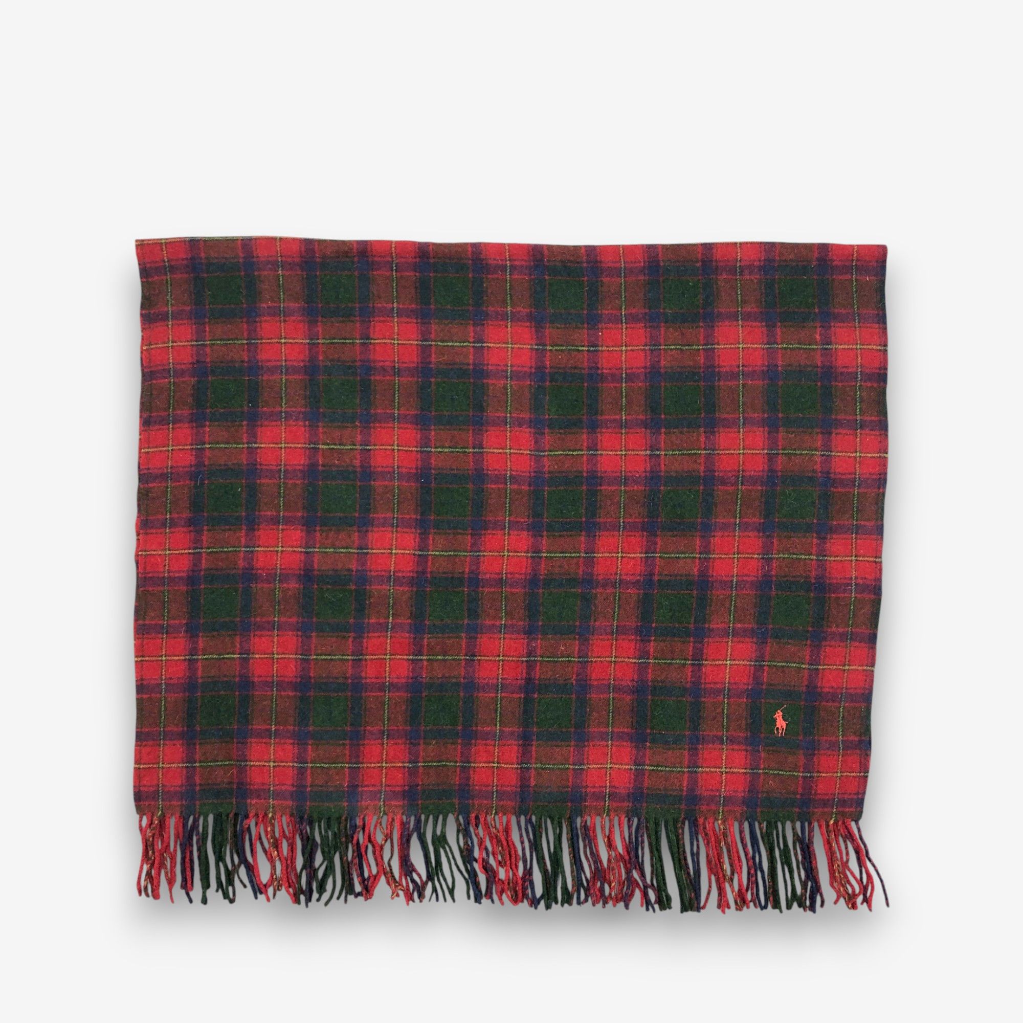 Ralph Lauren Vintage Ralph Lauren Scarf Muffler Wool Plaid Wraps Scarves Size ONE SIZE - 3 Thumbnail