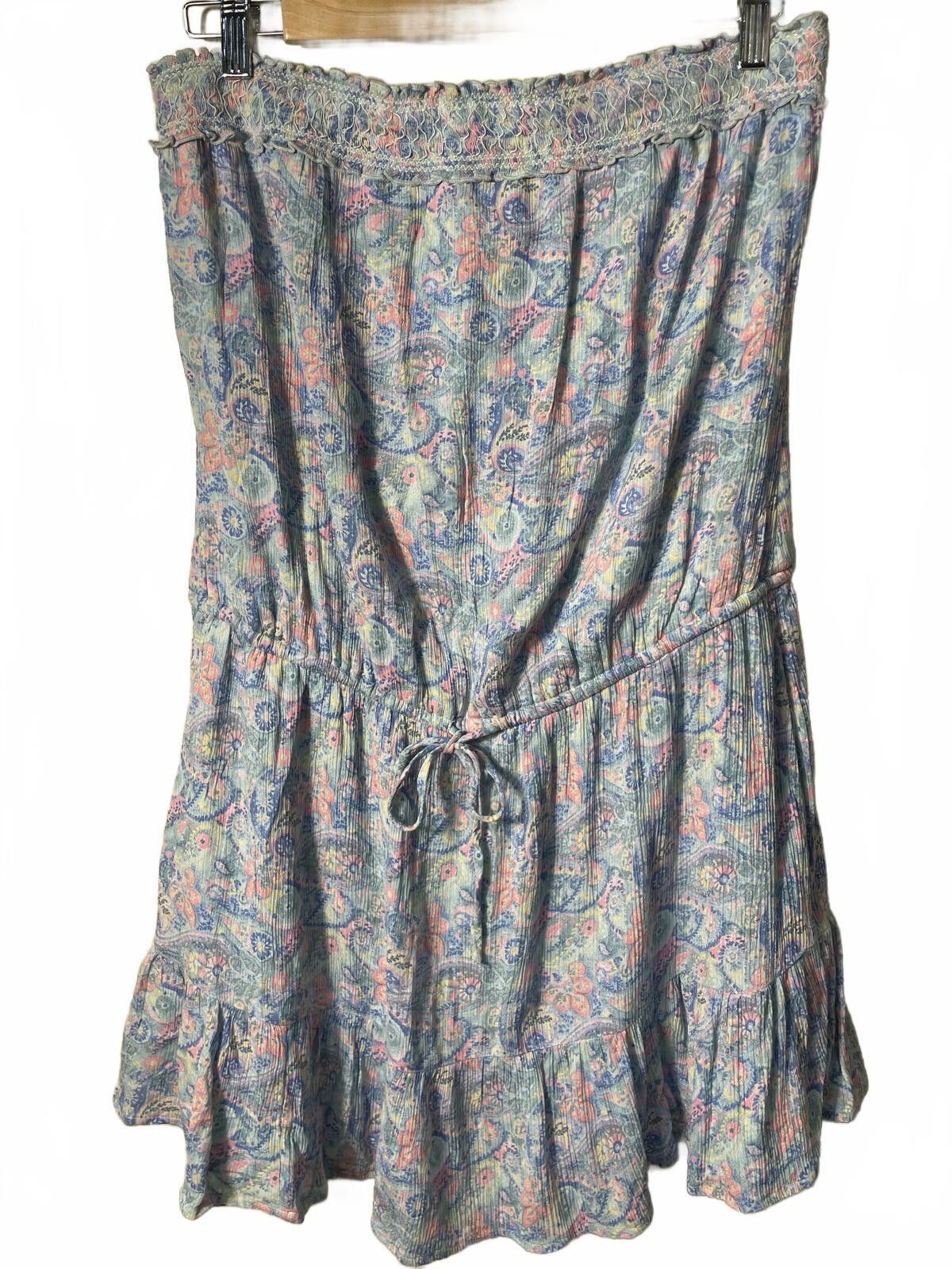Unknown London Hollister Summer Mini Dress Women's Large Floral Boho NWT Size XL / US 12-14 / IT 48-50 - 1 Thumbnail
