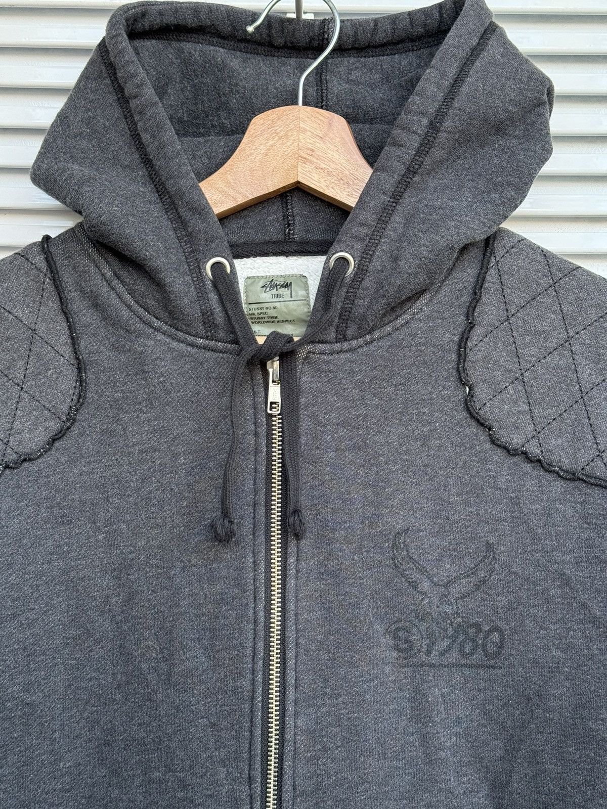 Stussy OG Vintage Stussy Tribe Patch Work Hoodies / Travis Scott Size US M / EU 48-50 / 2 - 3 Thumbnail