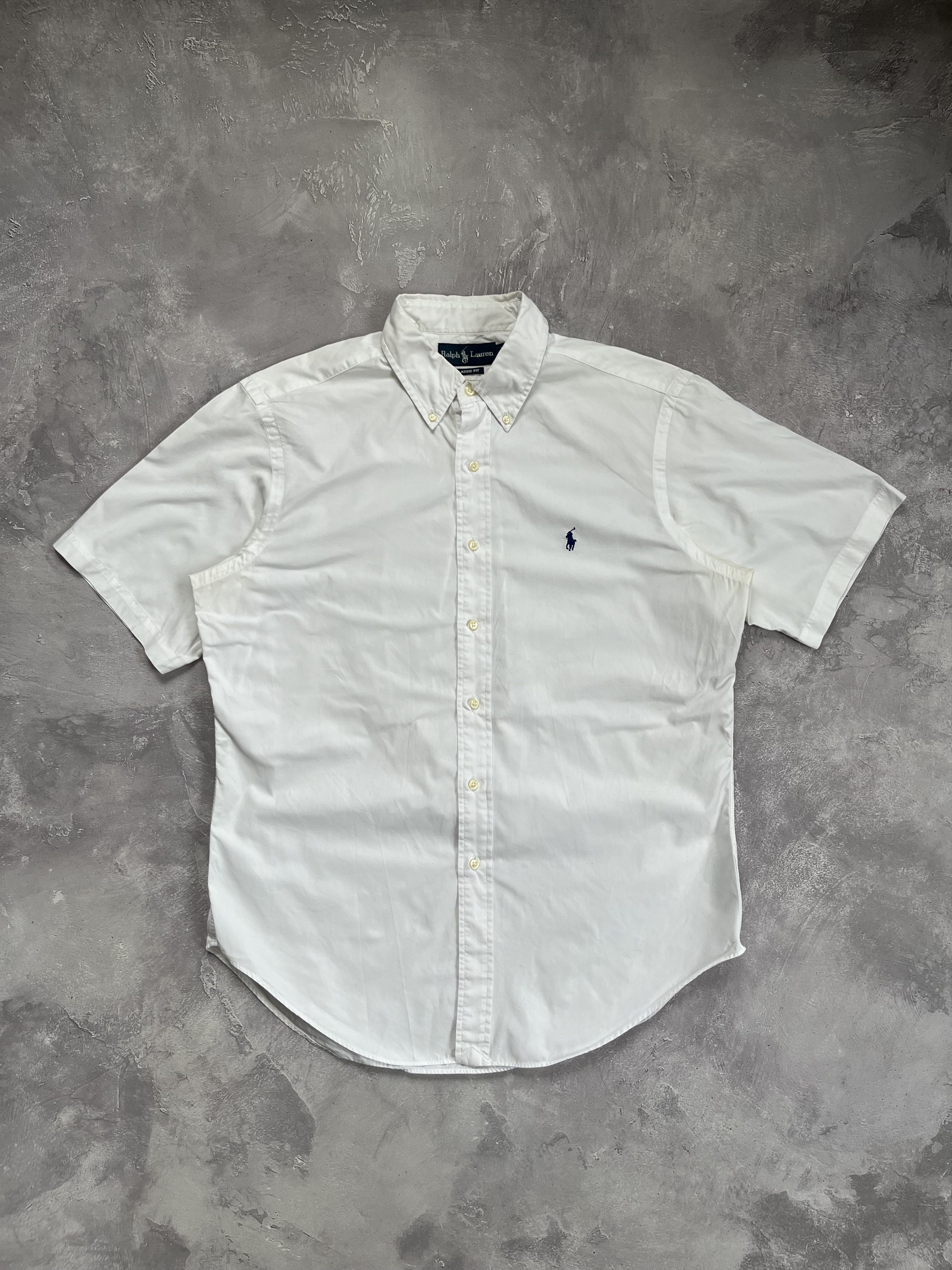 Polo Ralph Lauren Vintage Ralph Lauren Shirt White Short Sleeve Button Down Size US L / EU 52-54 / 3 - 2 Thumbnail