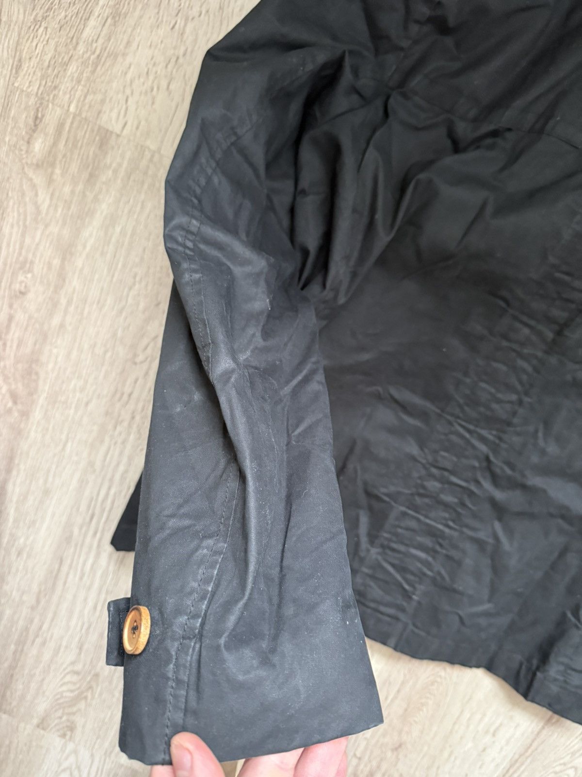 Allsaints AllSaints Valaste Duffle Coat – Black Cotton Hooded Jacket Size US XL / EU 56 / 4 - 13 Thumbnail