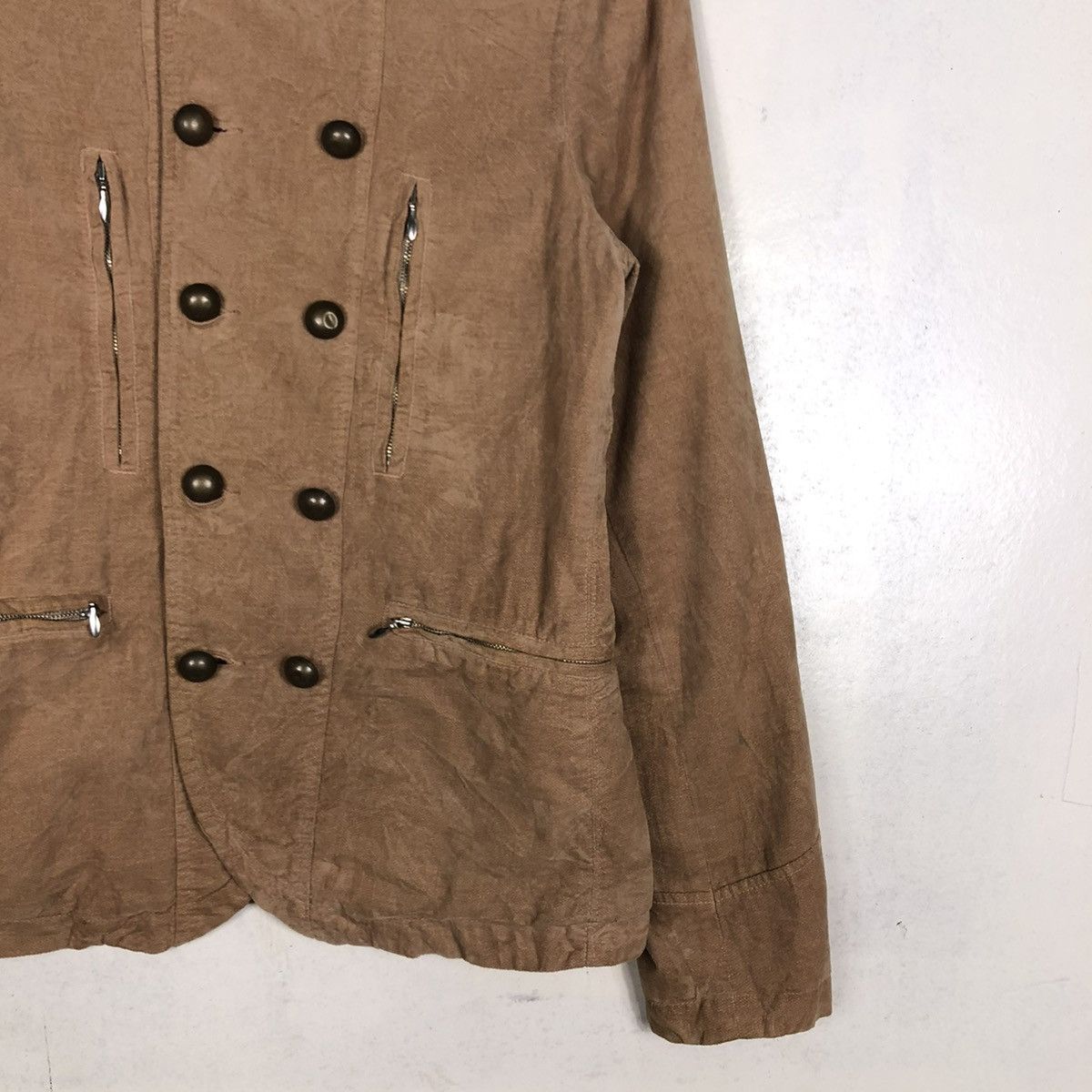 If Six Was Nine × Japanese Brand × Vintage 📌CROPPED BIKER JACKET DOUBLE LAYER LAST WORD JAPAN Size US S / EU 44-46 / 1 - 7 Thumbnail