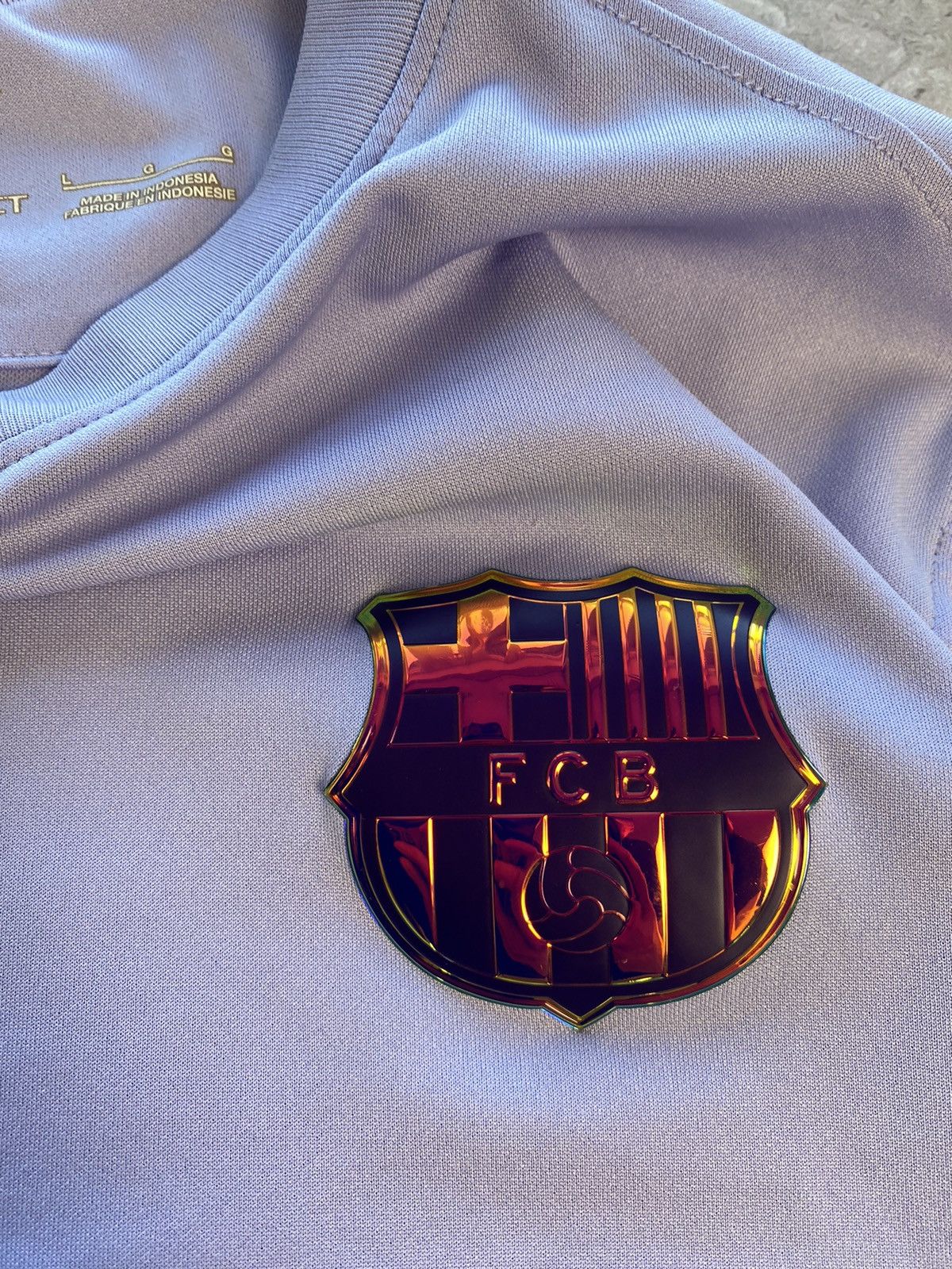 Nike × Vintage Rare Nike FC Barselona 2021/2022 Away Soccer Jersey Size US L / EU 52-54 / 3 - 6 Thumbnail
