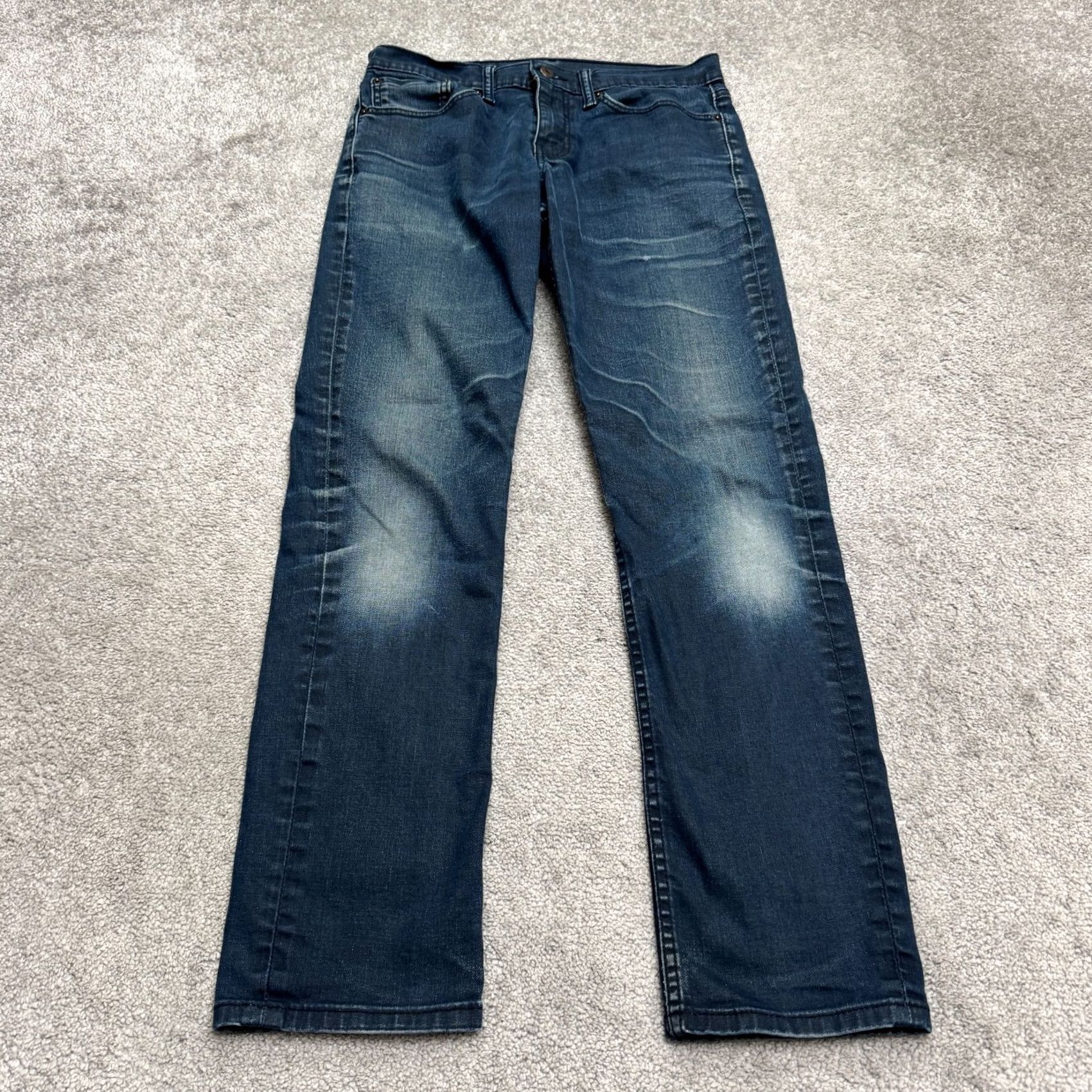 Levi's VINTAGE Levi's 511 Straight Leg Slim Fit Denim Jeans Mens 31x32 Dark Wash Cotton Casual Size US 31 - 2 Thumbnail