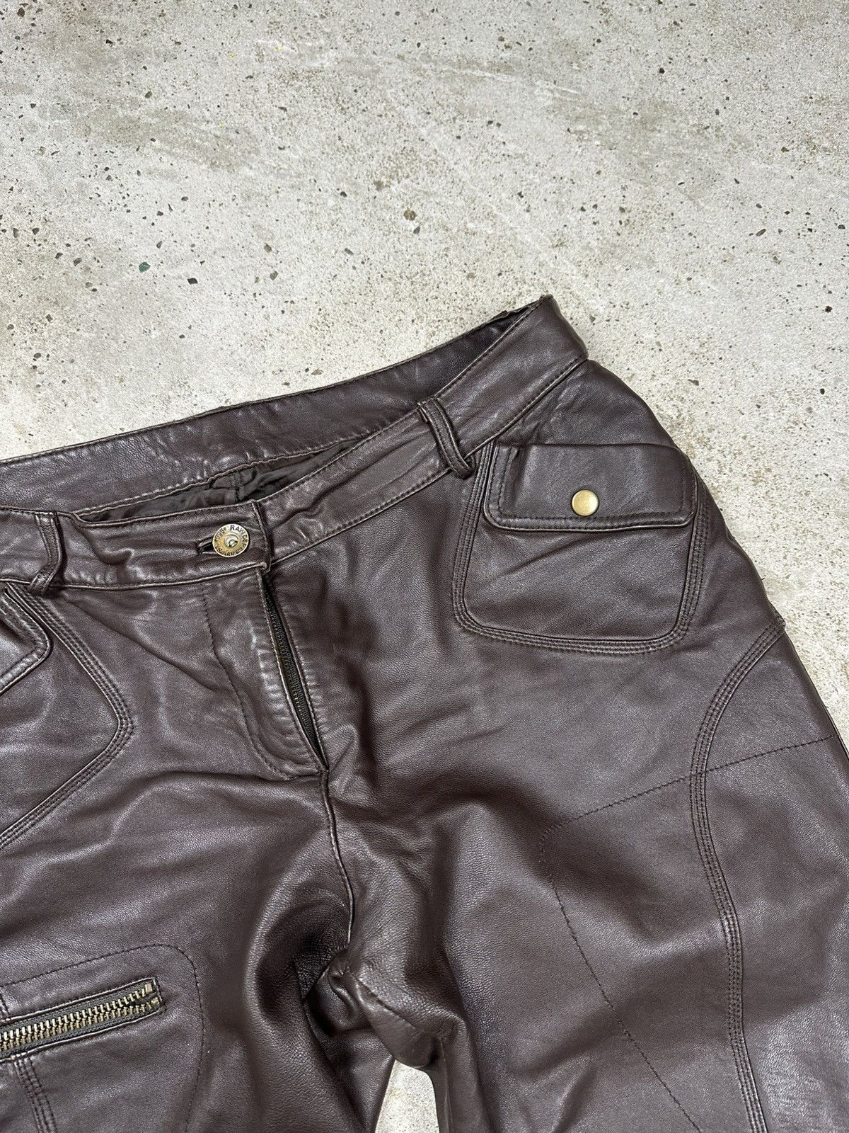 Other Vintage 90s Genuine Leather Shorts Archive rare Size US 32 / EU 48 - 7 Thumbnail