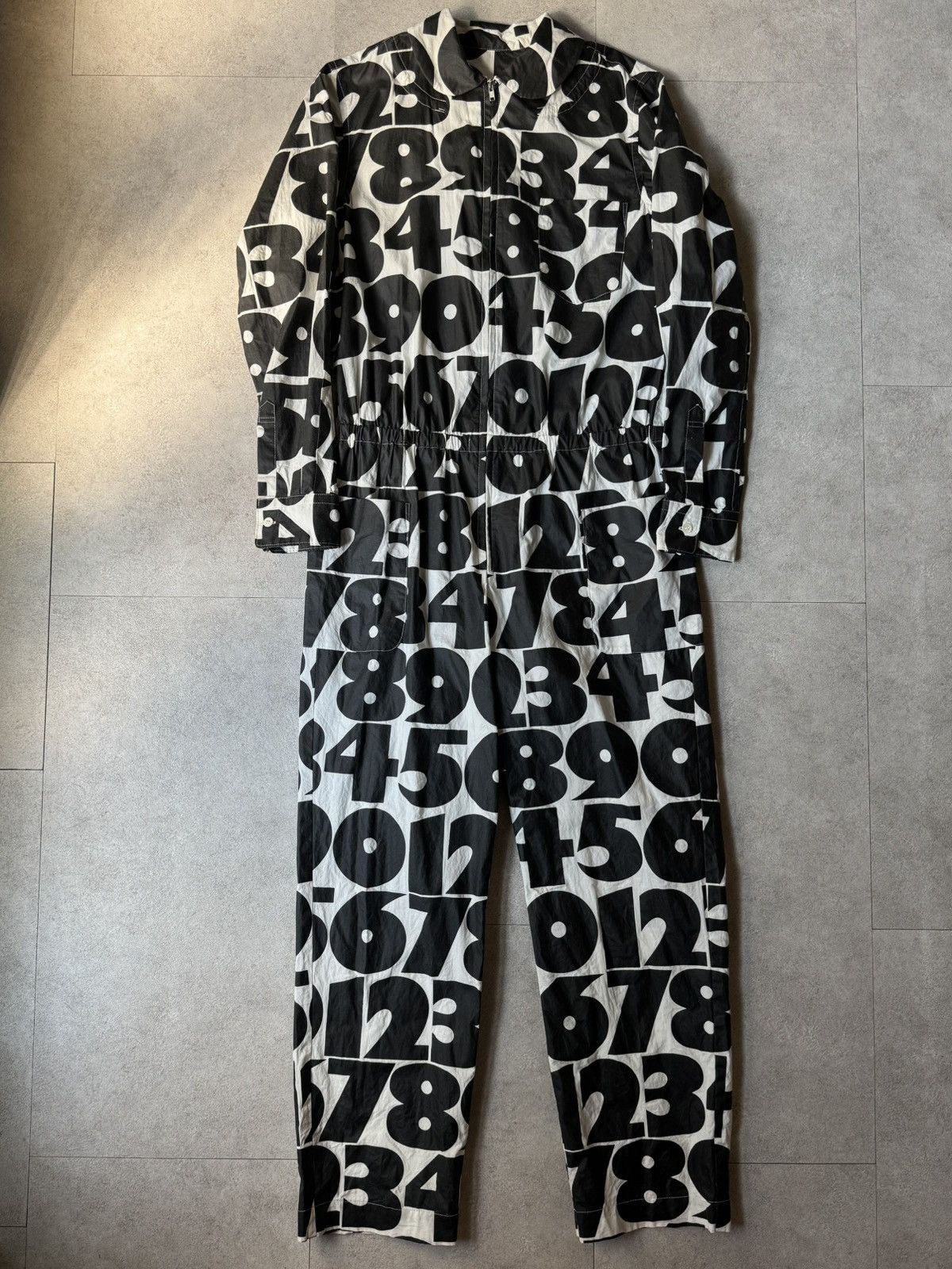 Comme des Garcons × Comme des Garcons Homme Plus Comme Des Garcons Number Jump Suit Jacket Size US S / EU 44-46 / 1 - 1 Thumbnail