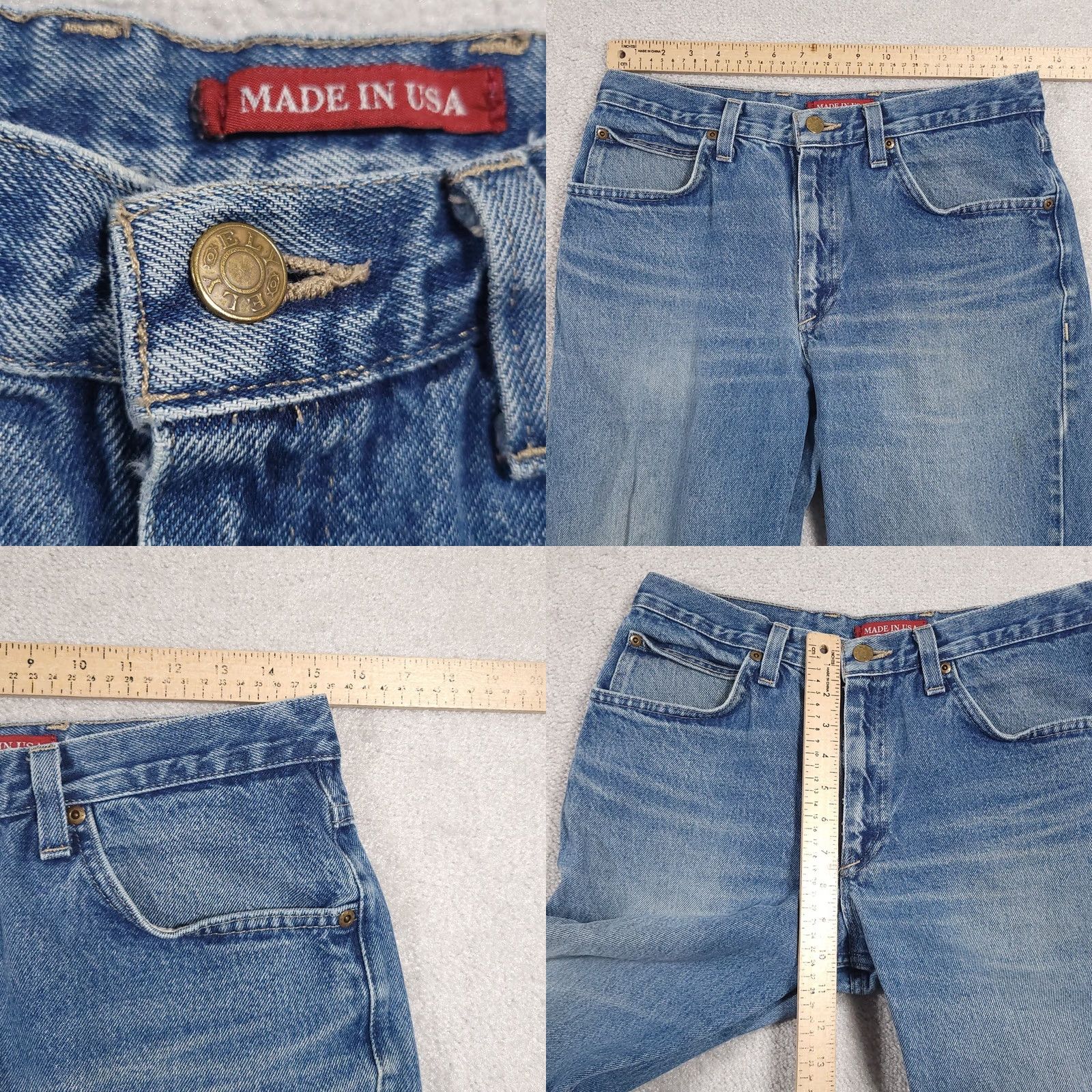 Vintage Vtg Ely Cattleman Jeans Mens 32X30 Denim Straight Leg USA Jeans Shirt Pants Mens National USA Styles Size US 34 / EU 50 - 8 Thumbnail