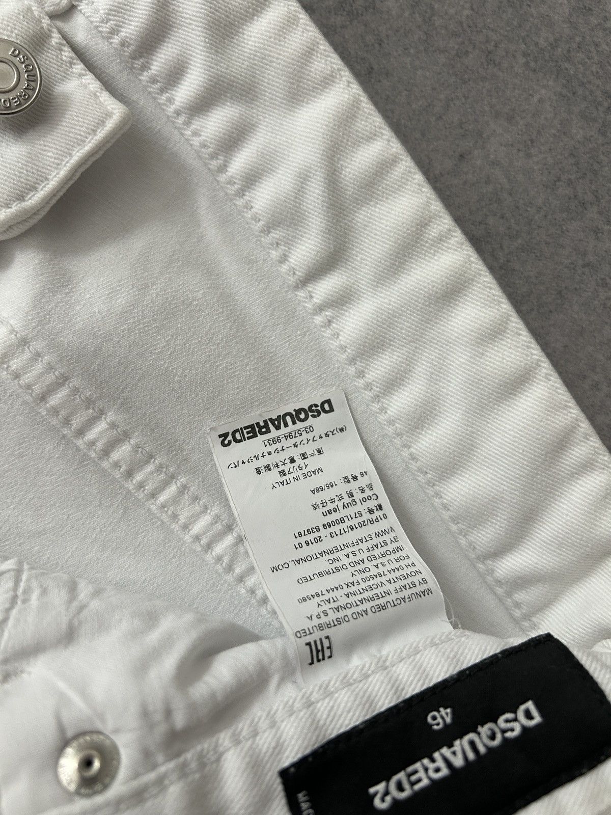 Dsquared2 Dsquared2 white rare luxury denim mens Size US 31 - 7 Thumbnail