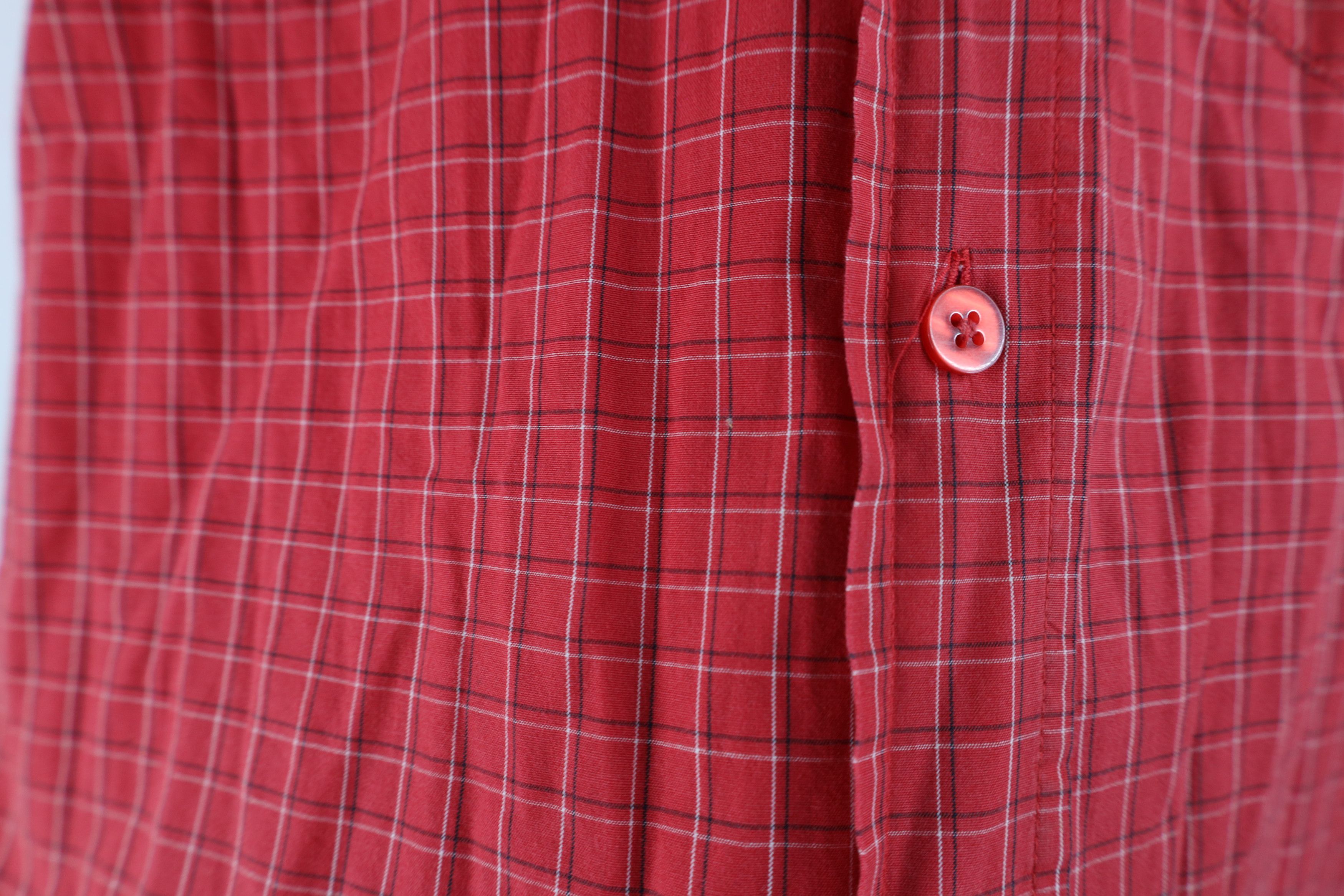 Vintage Vintage 90s Ohio State University Button Down Shirt Plaid Size US L / EU 52-54 / 3 - 6 Thumbnail