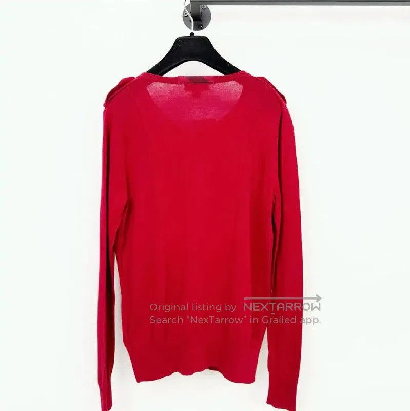 Burberry Burberry Women's Red Long Sleeve Cardigan. Size M / US 6-8 / IT 42-44 - 2 Thumbnail