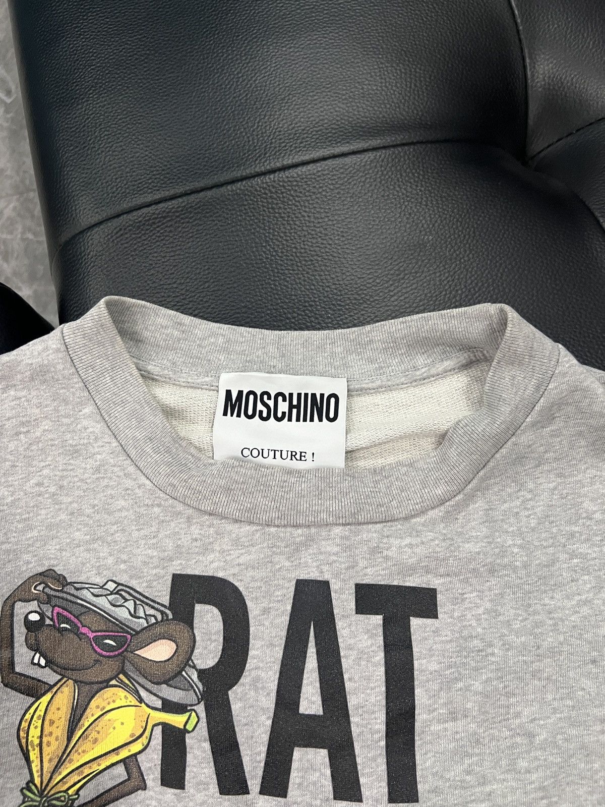 Moschino Moschino by Jeremy Scott Satirical Fashion Rat Graphic Sweat Size US M / EU 48-50 / 2 - 5 Thumbnail