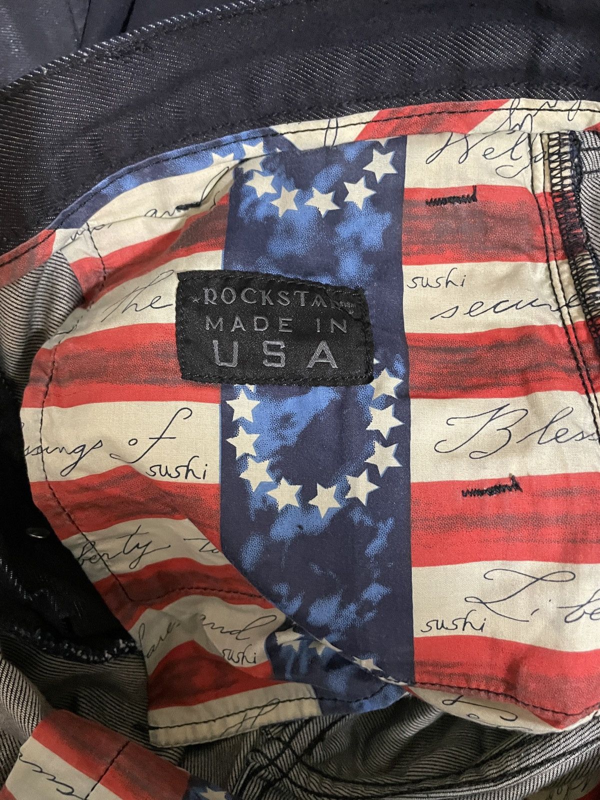 Vintage Rockstar Jeans Heavy Denim Sz 33 Size US 33 - 8 Thumbnail