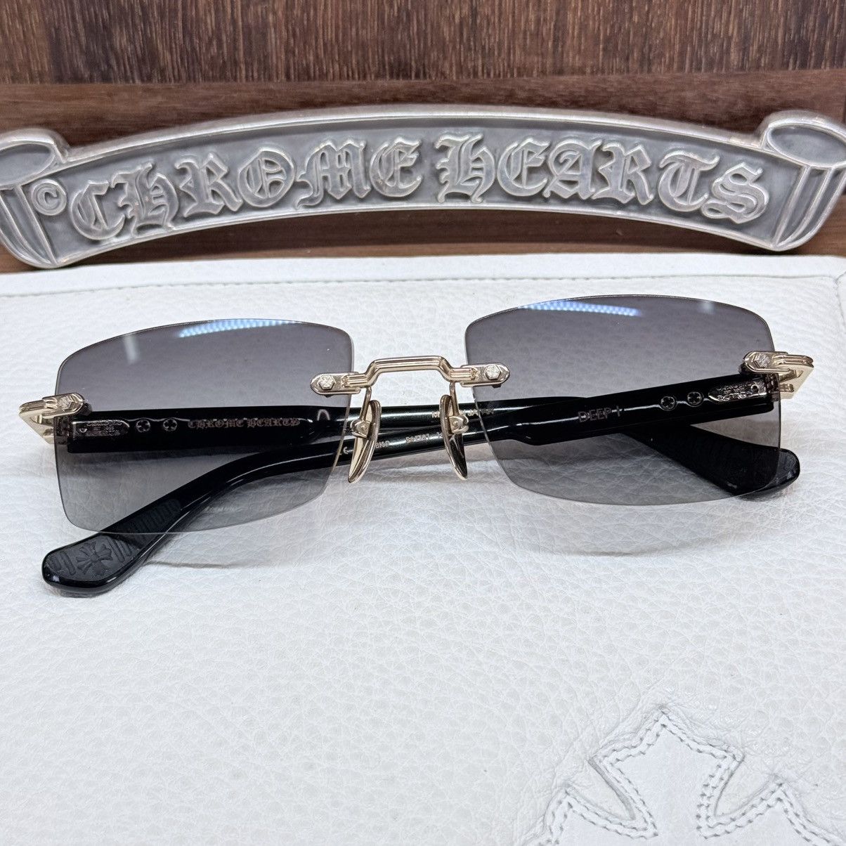 Chrome Hearts Chrome Hearts Deep l Sunglasses Size ONE SIZE - 1 Thumbnail