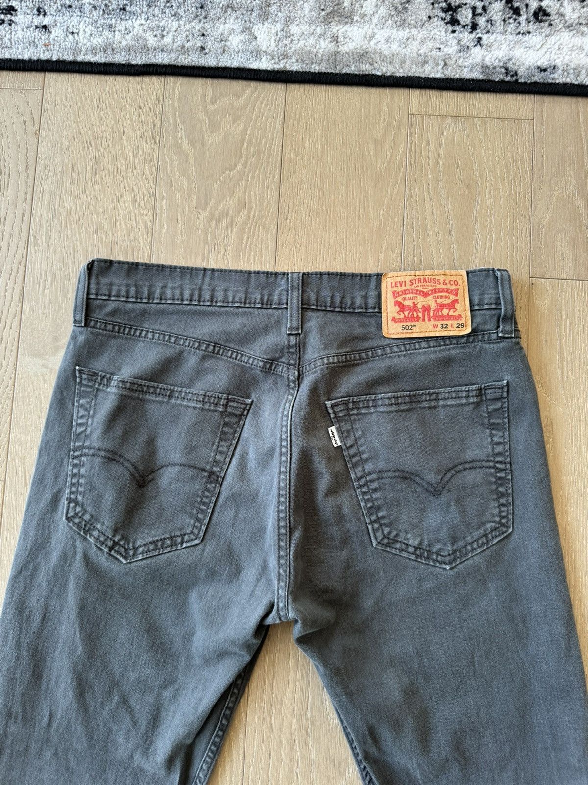 Levi's × Levi's Vintage Clothing × Vintage Levi’s 502 Vintage Distressed Pants - Black 32x29 RARE Size US 32 / EU 48 - 5 Thumbnail