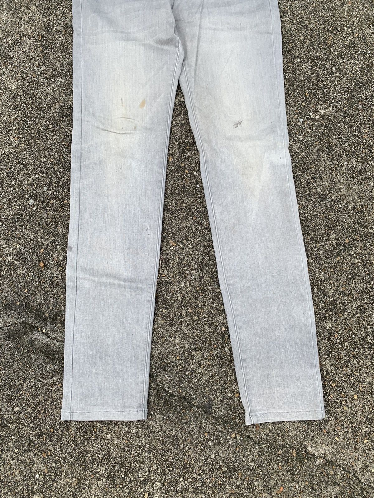 Japanese Brand Steals! Uniqlo Jeans Grey Denim Skinny Fit Size US 30 / EU 46 - 6 Thumbnail