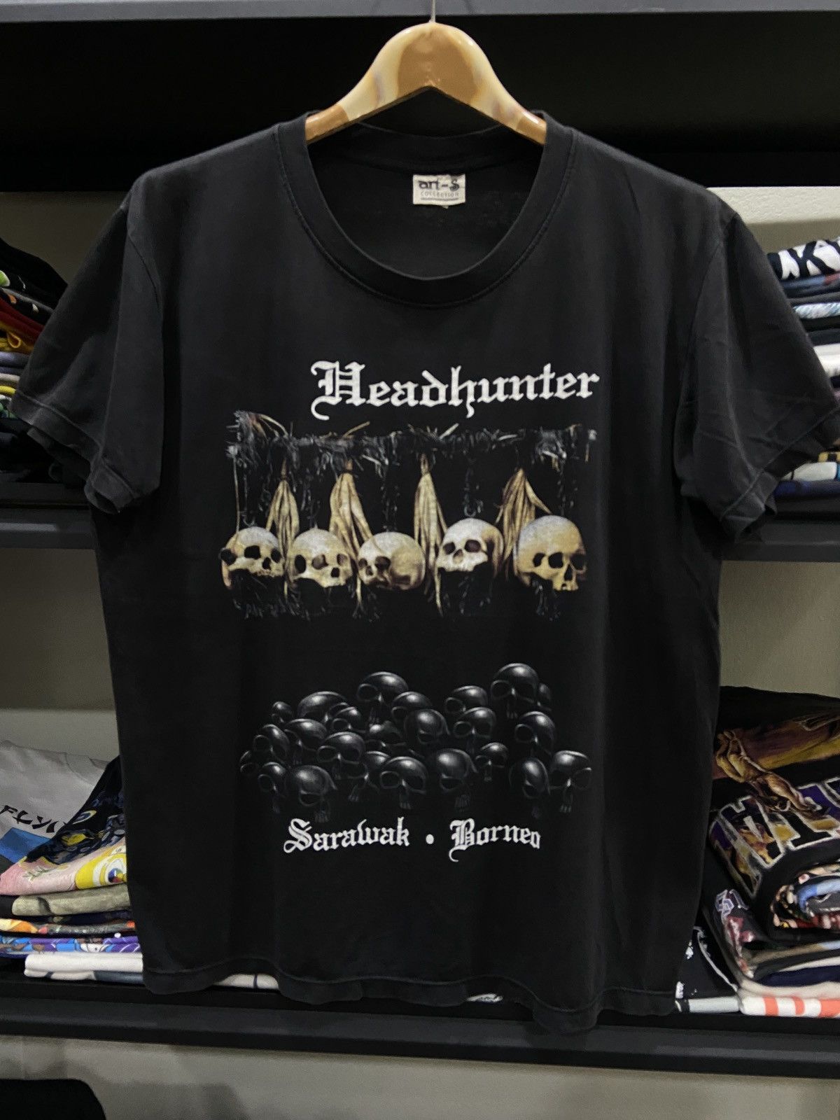 Band Tees × Vintage Vintage 90s HEADHUNTER Heavy Metal Rock TOUR TShirt Size US M / EU 48-50 / 2 - 2 Thumbnail