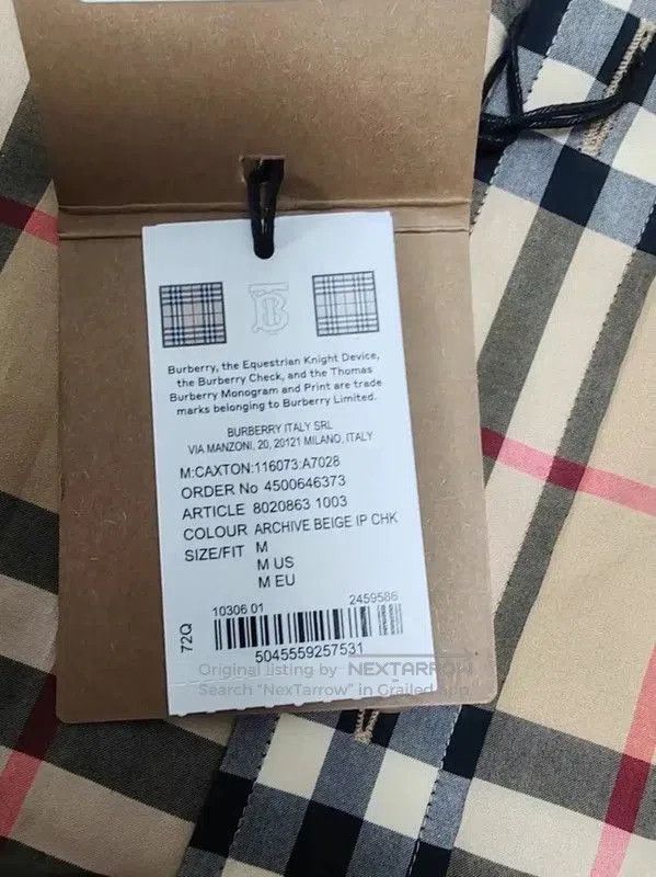 Burberry Burberry Khaki Long Sleeve Men's Shirt. Size US L / EU 52-54 / 3 - 4 Thumbnail
