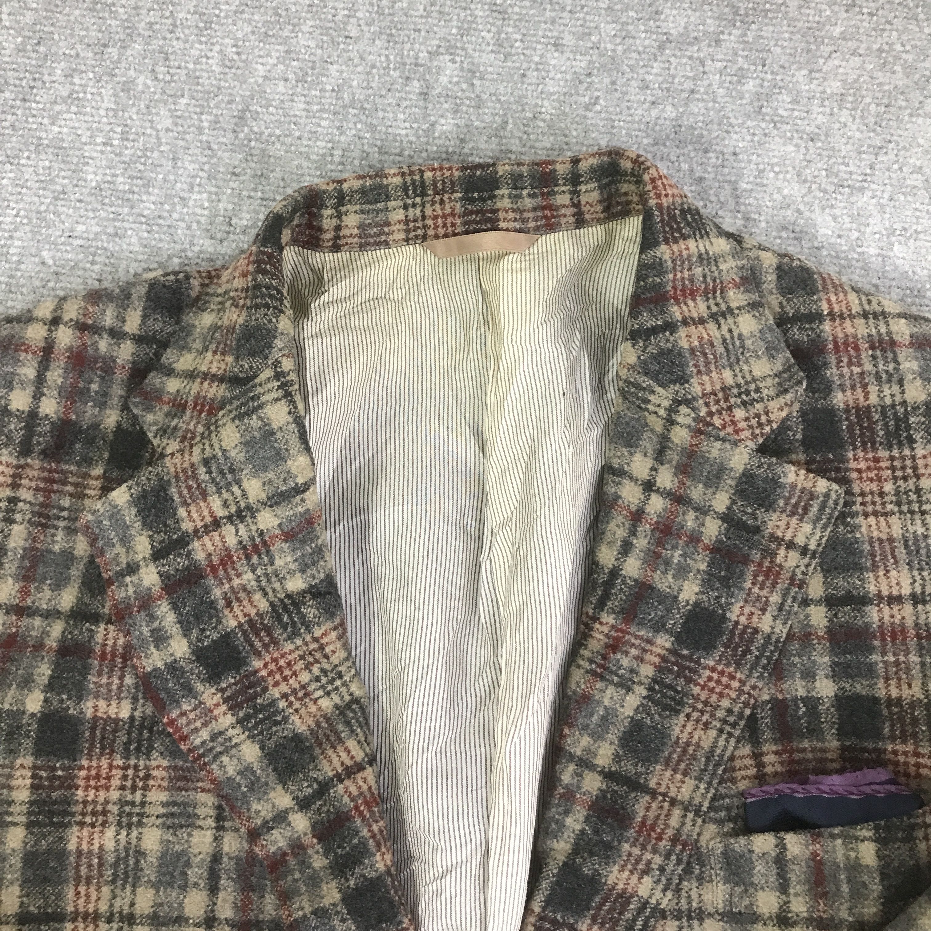 Ermenegildo Zegna ERMENEGILDO ZEGNA TARTAN BLAZER COAT JACKET K138B10 Size US L / EU 52-54 / 3 - 8 Thumbnail