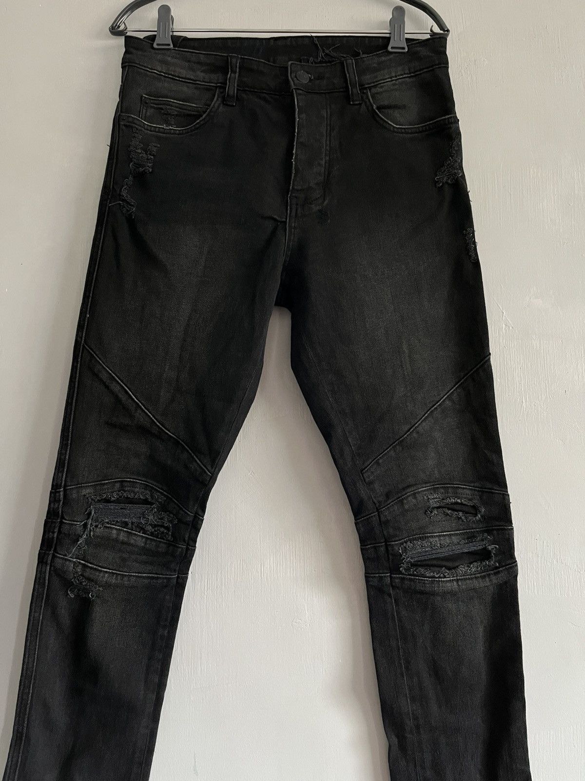 Ksubi Ksubi Chitch Biker Wolf Gang Trashed Jeans Size US 30 / EU 46 - 2 Thumbnail