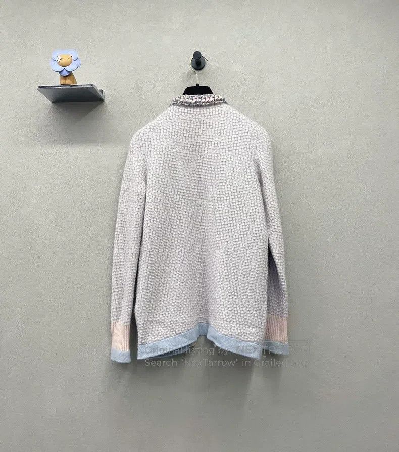 Chanel Chanel Pink-purple knitted cardigan coat Size XS / US 0-2 / IT 36-38 - 2 Thumbnail