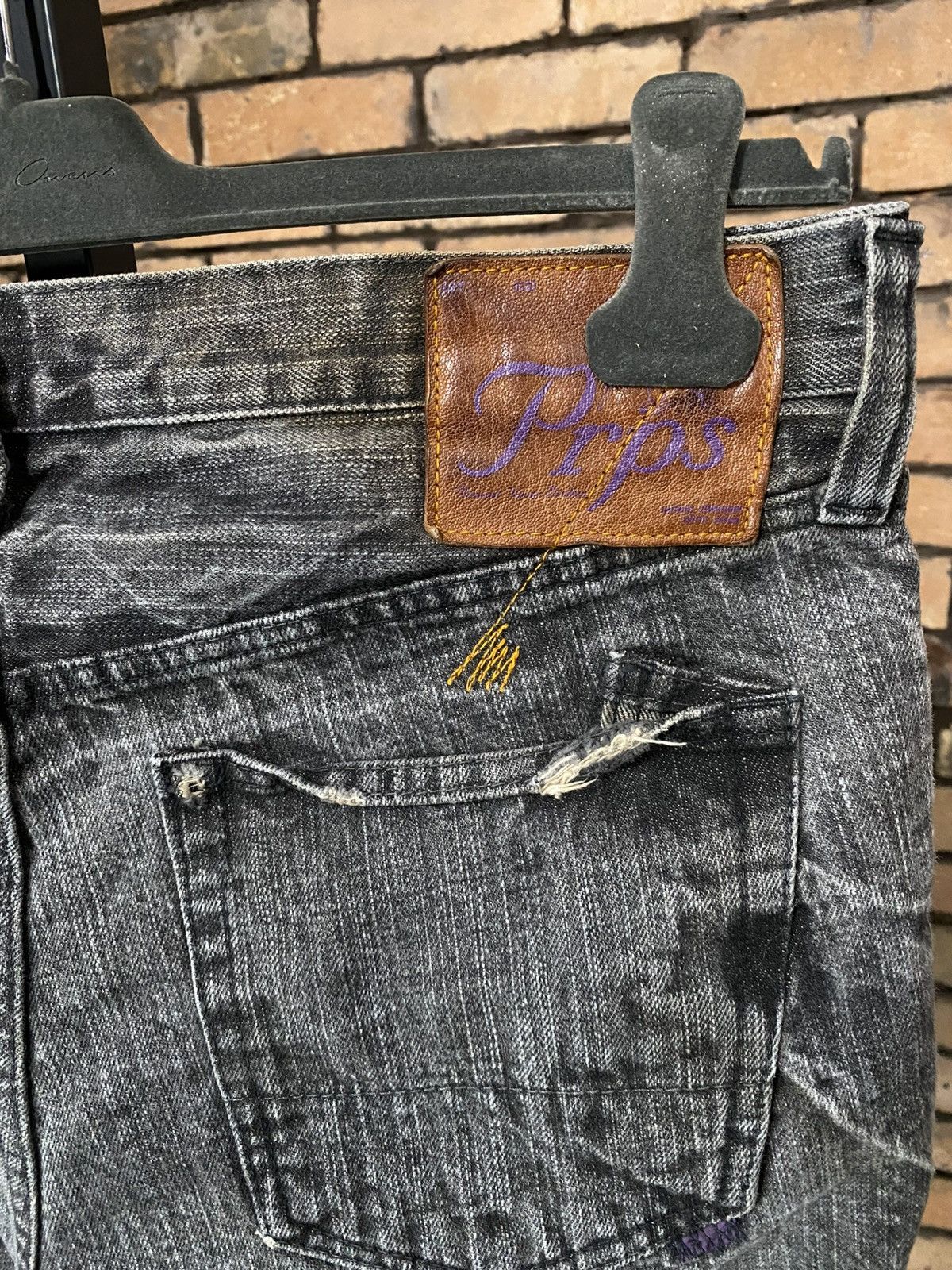 Prps $482 OG PRPS JAPAN DISTRESSED JEANS DENIM SLIM DISTRESSED Size US 34 / EU 50 - 3 Thumbnail