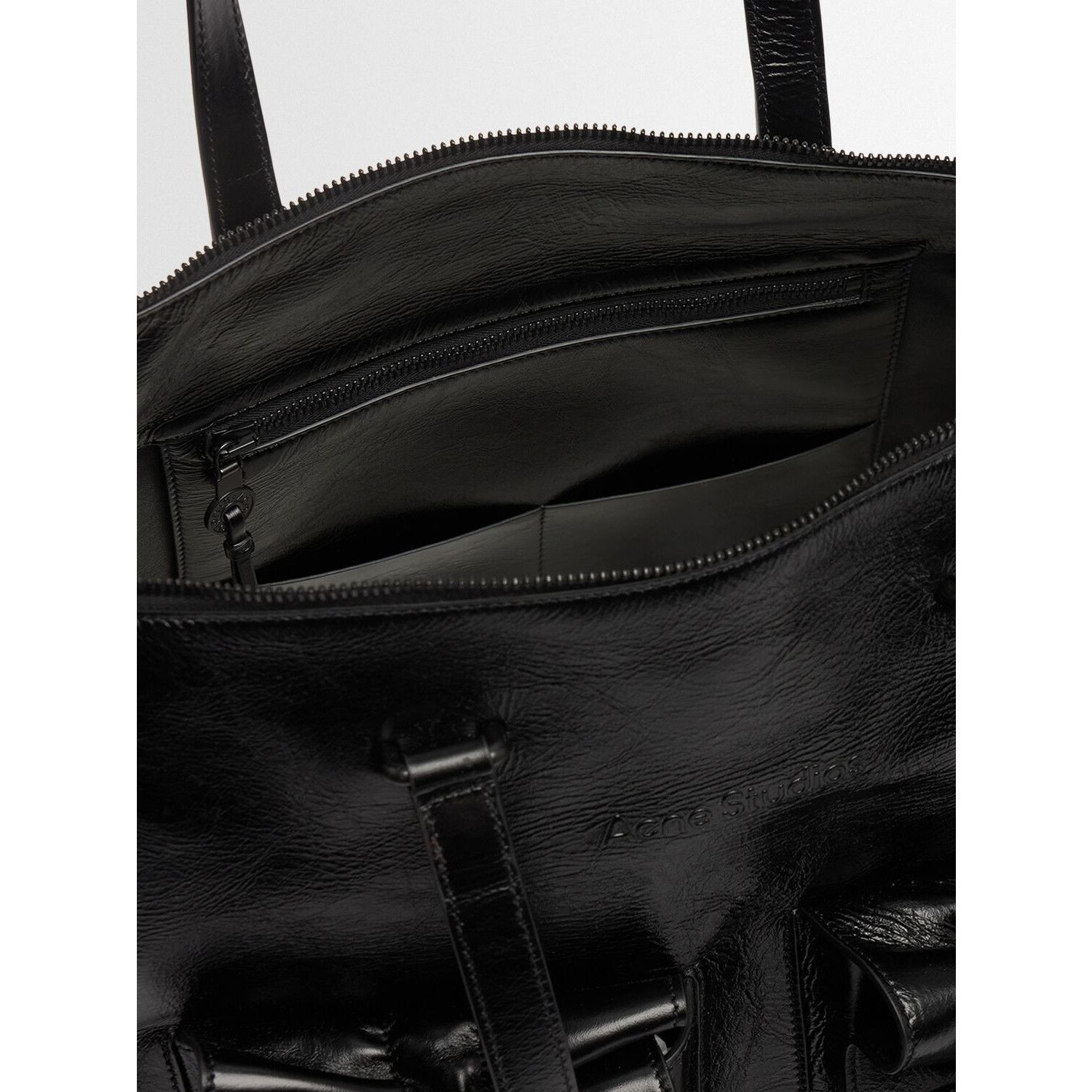 Acne Studios ACNE STUDIOS Multipocket Black Leather Tote Bag New & Authen Size ONE SIZE - 4 Thumbnail