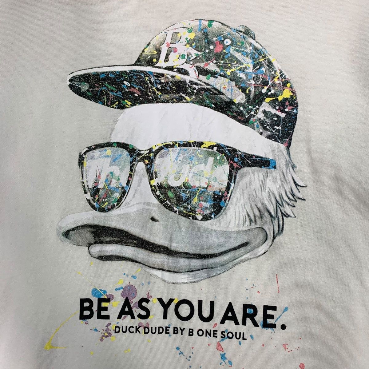 Japanese Brand B ONE SOUL Duck Dude Big Logo Pullover Hoodies #0595-C28 Size US M / EU 48-50 / 2 - 8 Thumbnail