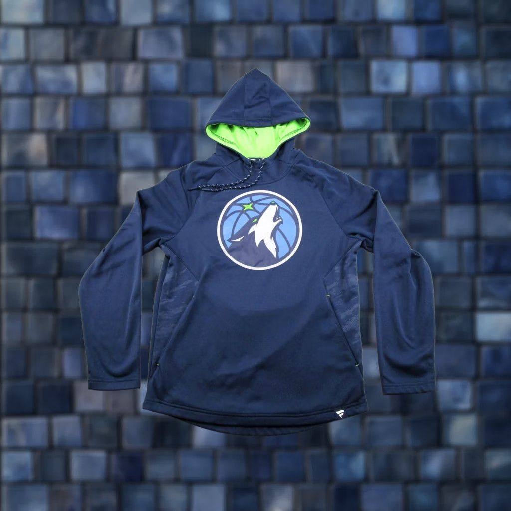Vintage Fanatics Minnesota Timberwolves Hoodie Pullover Mens M Blue Basketball Sports All Seasons Hooded Mens Size M Blue Nike? Size US M / EU 48-50 / 2 - 1 Thumbnail