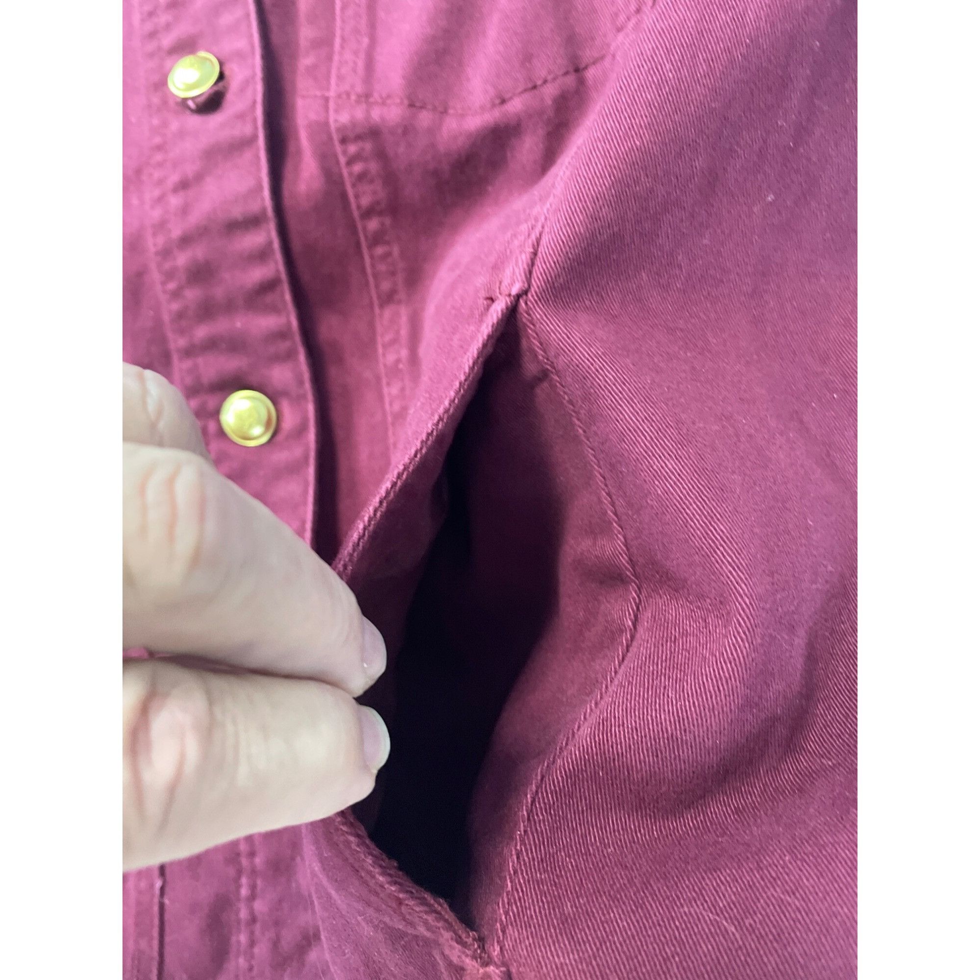 Denim & Co. Denim Co. Womens Red Embroidered Gold Buttons Denim Jacket S Size S / US 4 / IT 40 - 9 Thumbnail