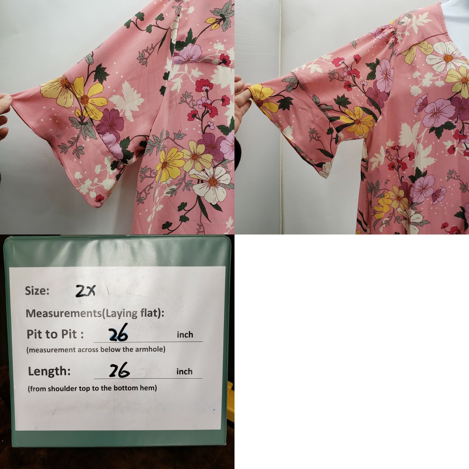 Sanctuary Sanctuary Blouse V-Neck Elbow Sleeve Floral Multicolor 2X Womens Plus New Size XXL / US 16-18 / IT 52-54 - 8 Thumbnail